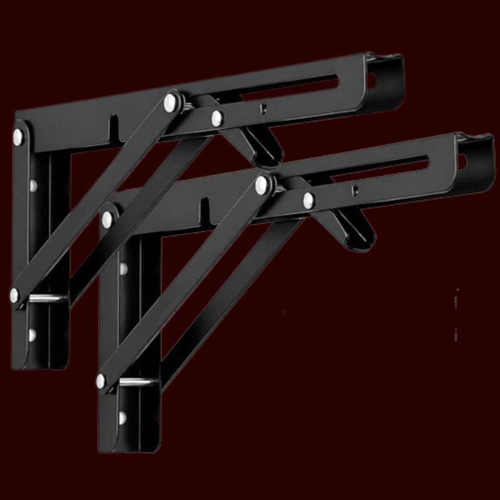 astahub Durable Folding Shelf Holder for Home Organization 20cm Shelf Bracket-picture-44