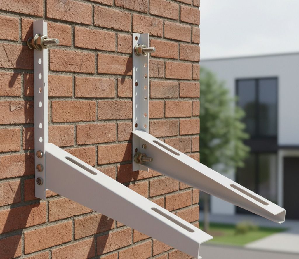 giratoria Universal AC Outdoor Unit Wall Mount Stand | Rust Resistant Metal Bracket 46cmx11cm Shelf Bracket-picture-48
