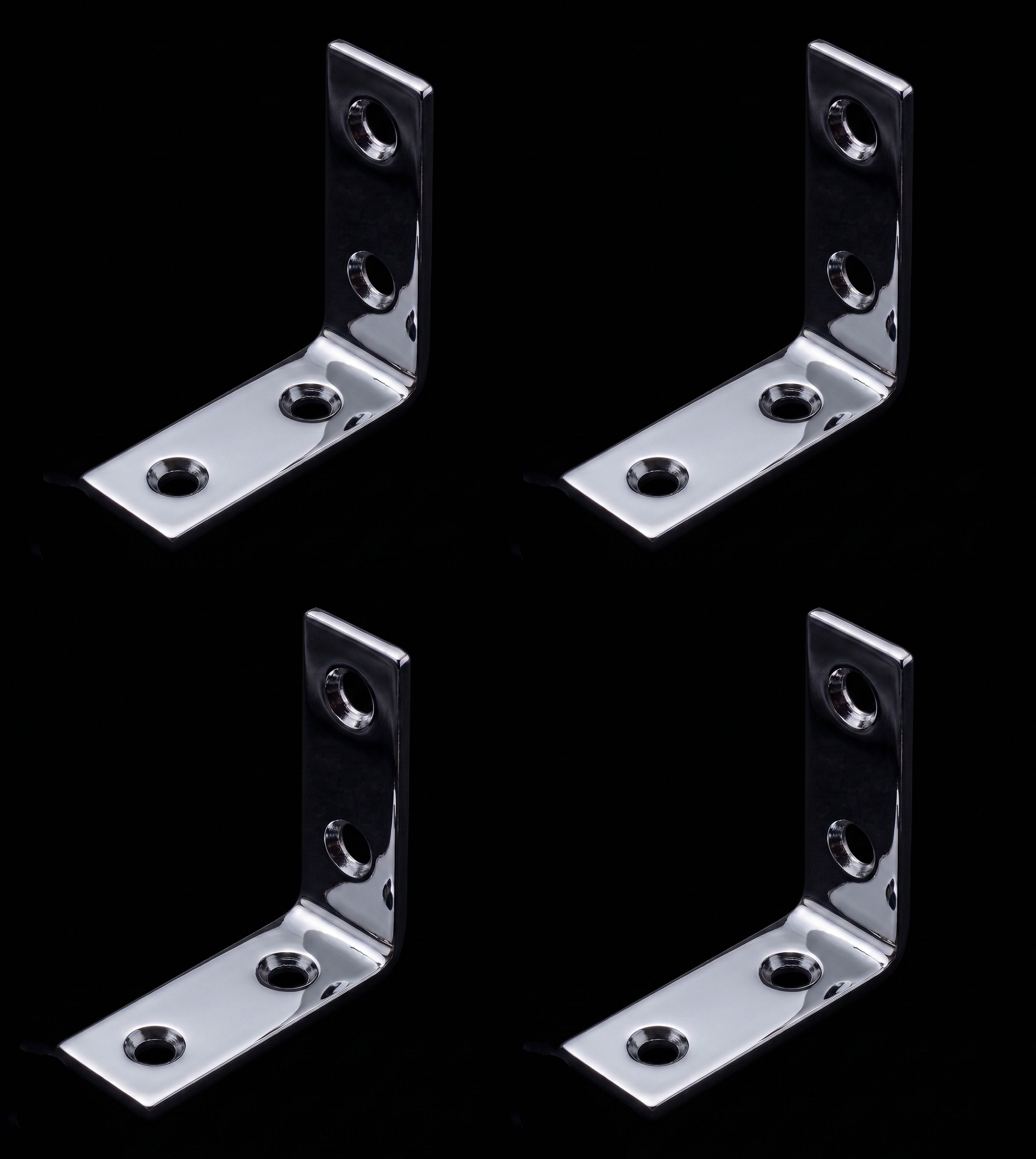 L-Patti Steel L-Shaped Support Angle/ L-Patti / L-Bracket 1.5inch pack of 4/ 1.5inchx1.5inch Shelf Bracket-image-4