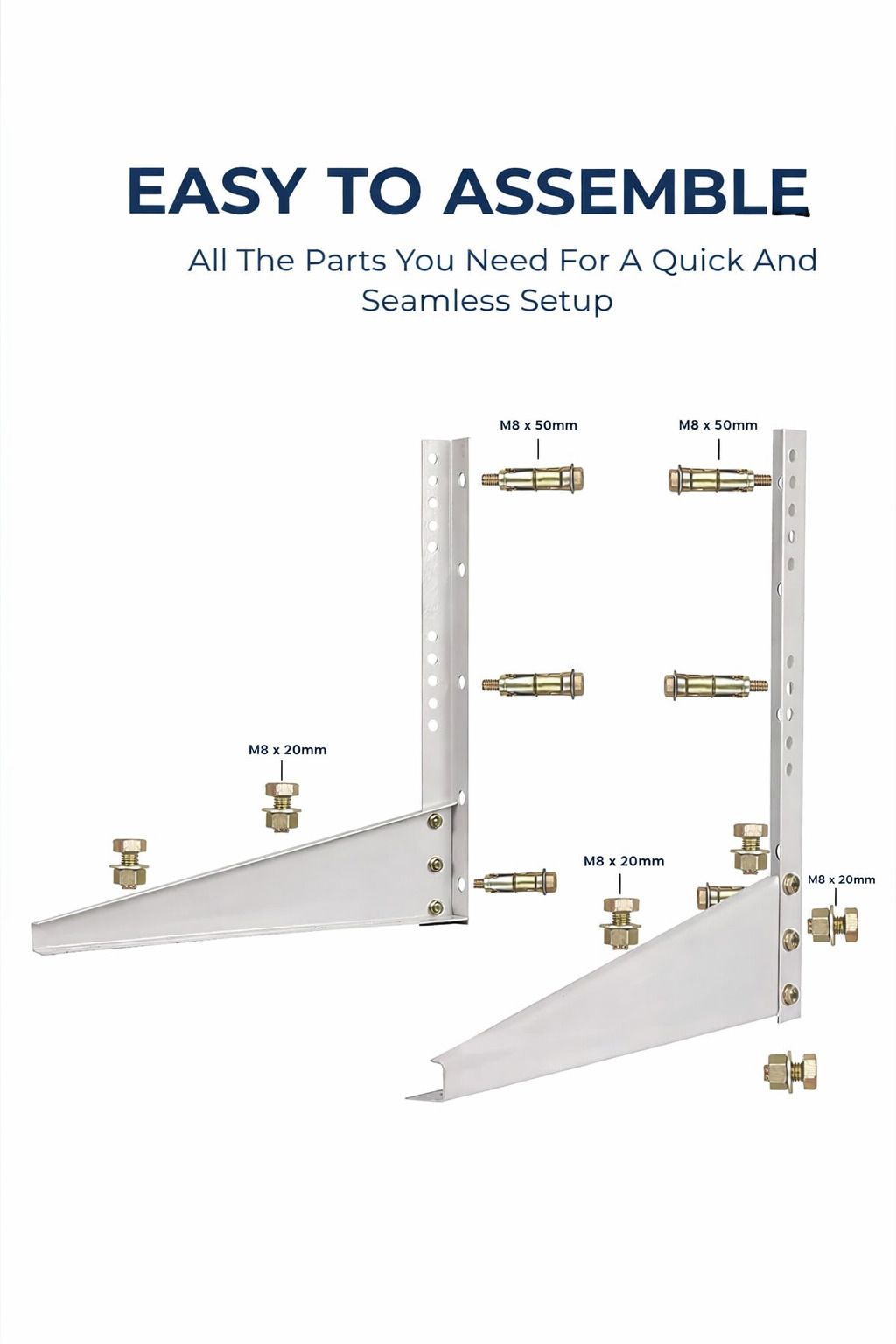 ranav mobile shop AC-Stand-300Kg 18 Inch Shelf Bracket-picture-14