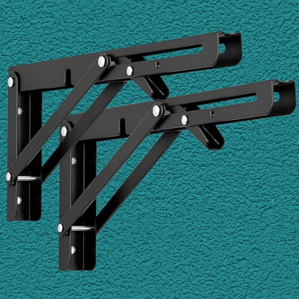 astahub Adjustable Folding Shelf Frame for Kitchen and Office 20cm Shelf Bracket-picture-38
