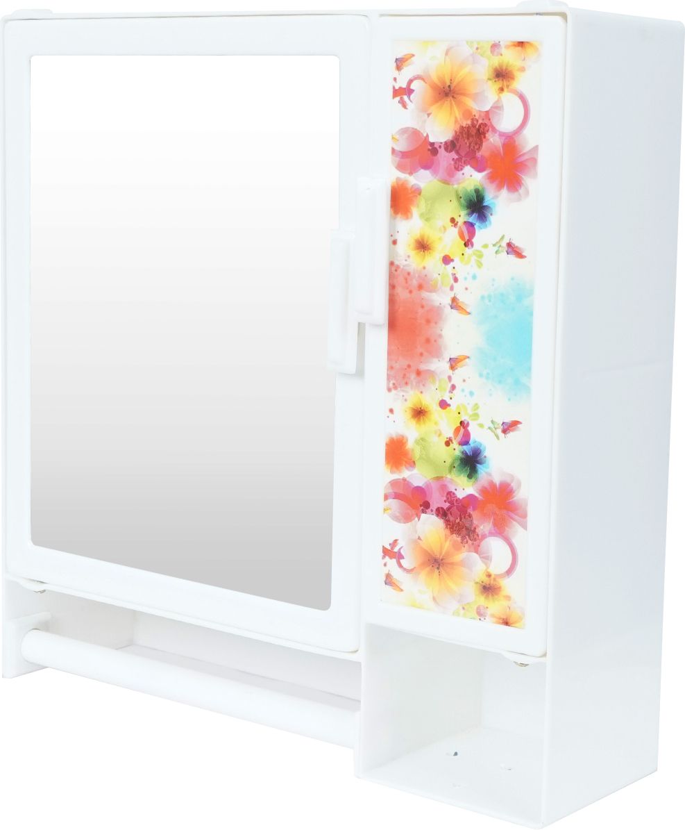 WHITE SMALL DOUBLE DOOR Mirror Storage Wall Cabinet for Bathroom Medicine Makeup WHITE COLOR, Wall Hung Box with Mirror, SMALL SIZE, Multiuse Multipurpose Shelf Bracket-image-34