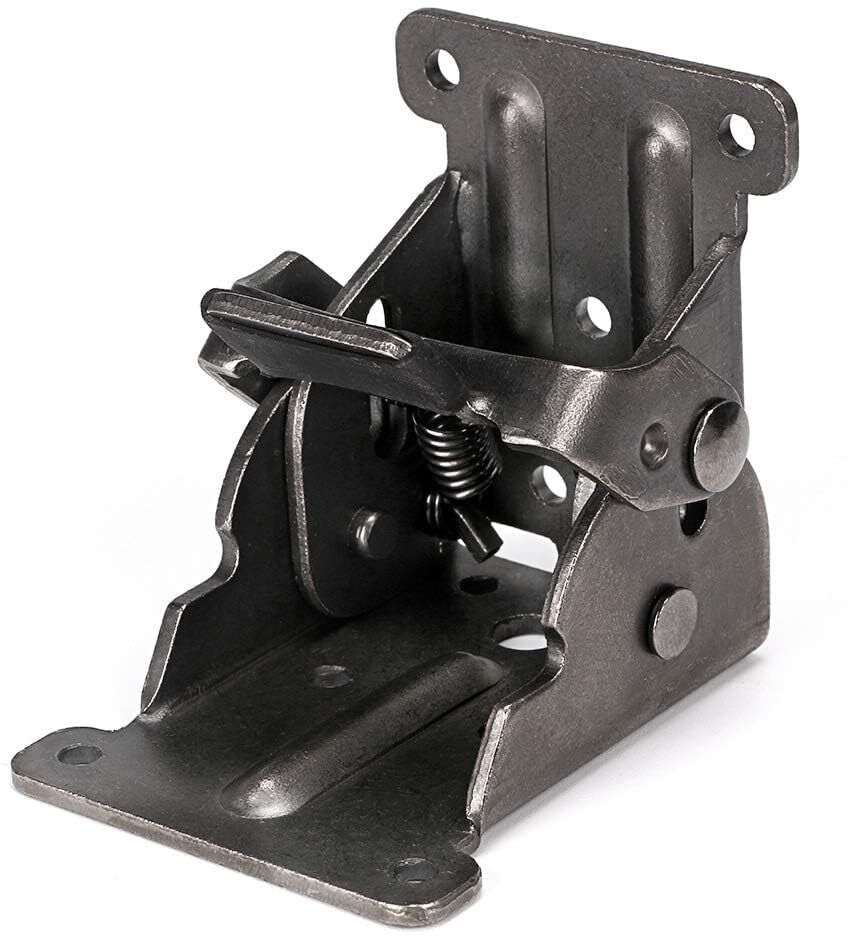 Table Leg Folding Brackets, Foldable Hinge, Self- Lock Extension Collapsible Electroplated Shelf Bracket-image-31