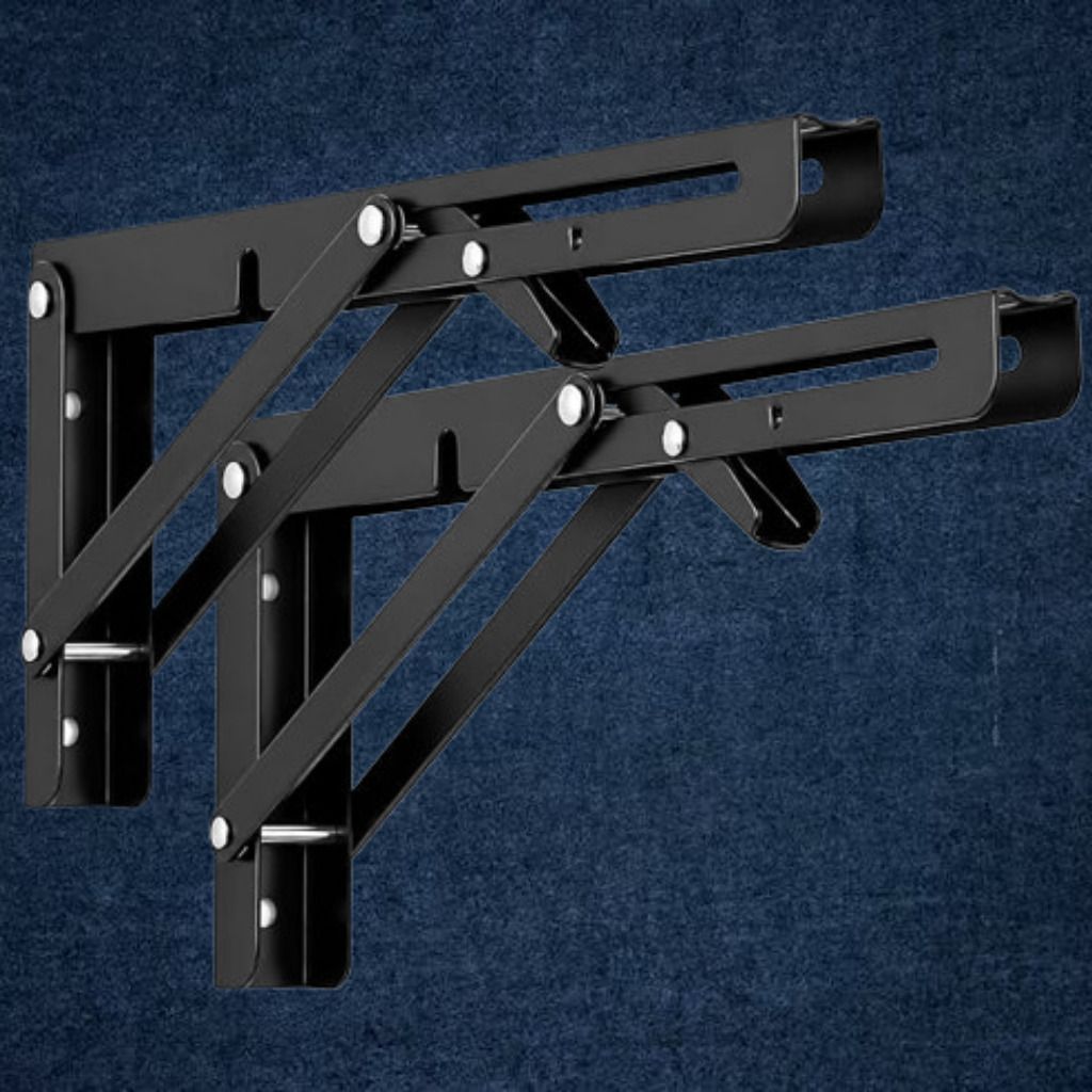 astahub Premium Folding Wall Shelf Bracket with Sturdy Metal Construction 20cm Shelf Bracket-picture-33