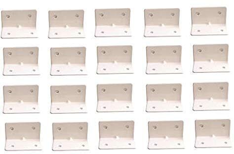 padmavathi enterprises Mile Steel L Shape Right Angle Shelf Clamp Holder Bracket Support L Clip 10 Shelf Bracket-picture-23