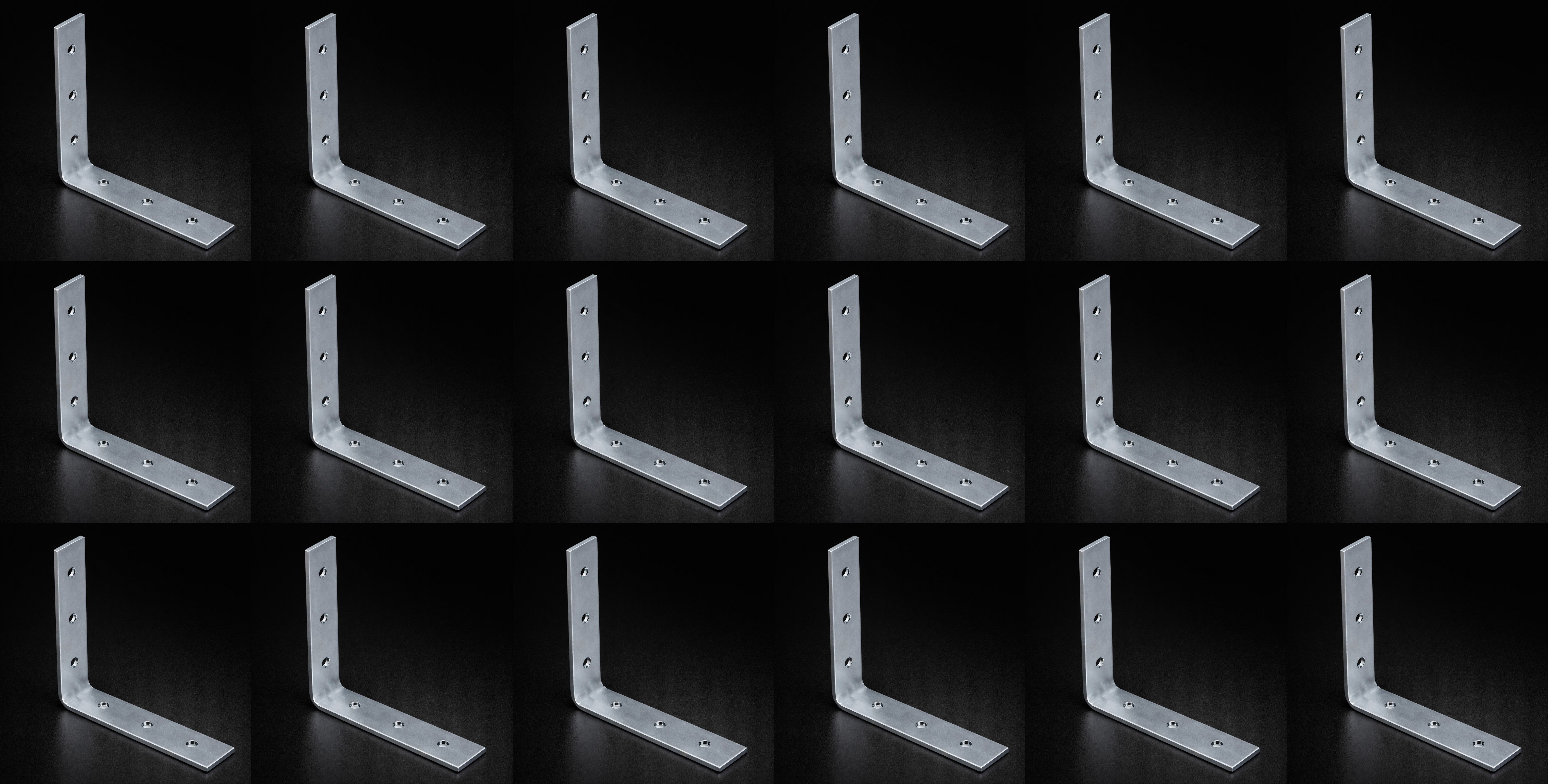 S.S L Patti Steel L Shaped Support Angle/ L-Patti / L-Bracket 4inch pack of 18/ 4inchx4inch Shelf Bracket-image-16