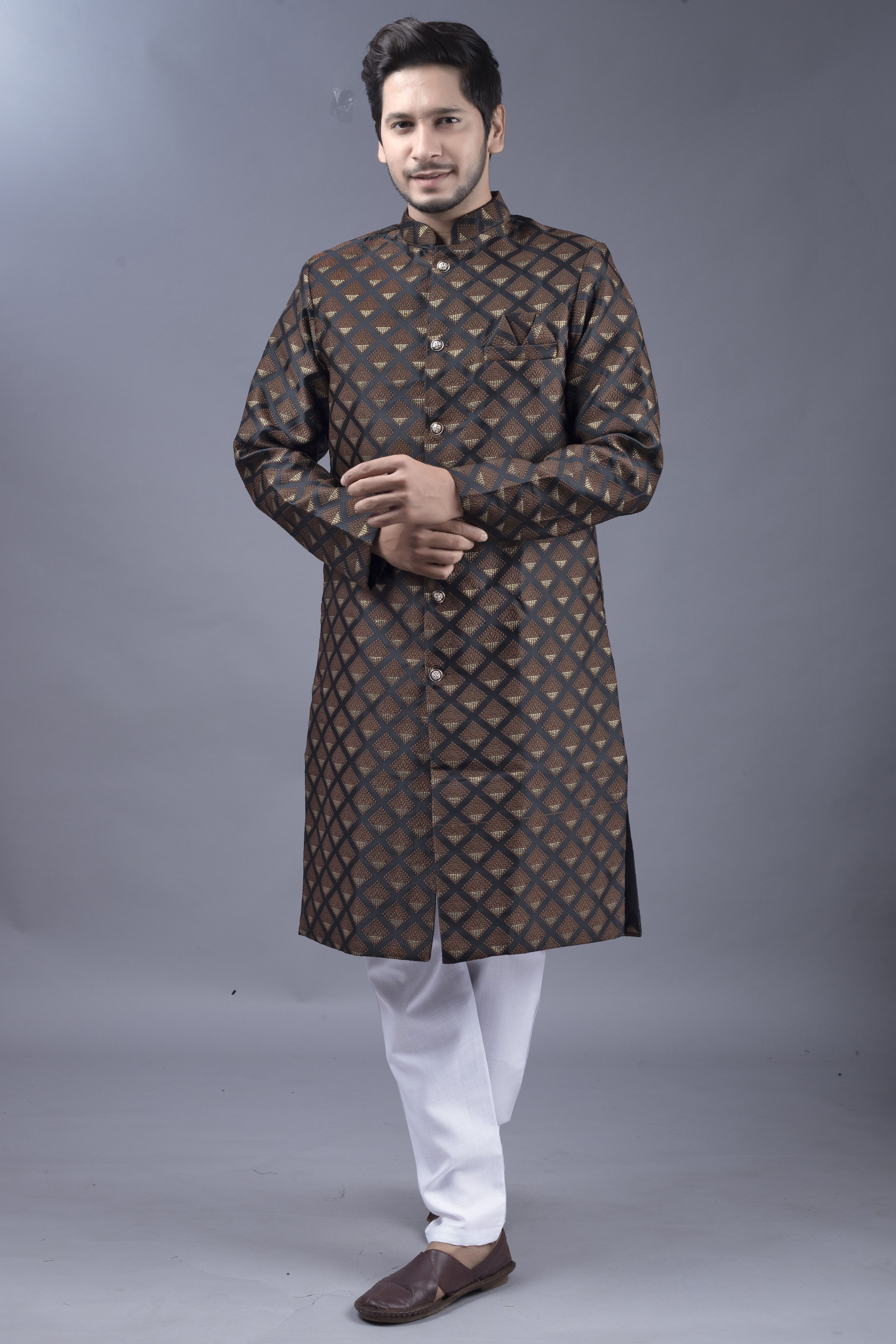 Brand Boy Printed Sherwani