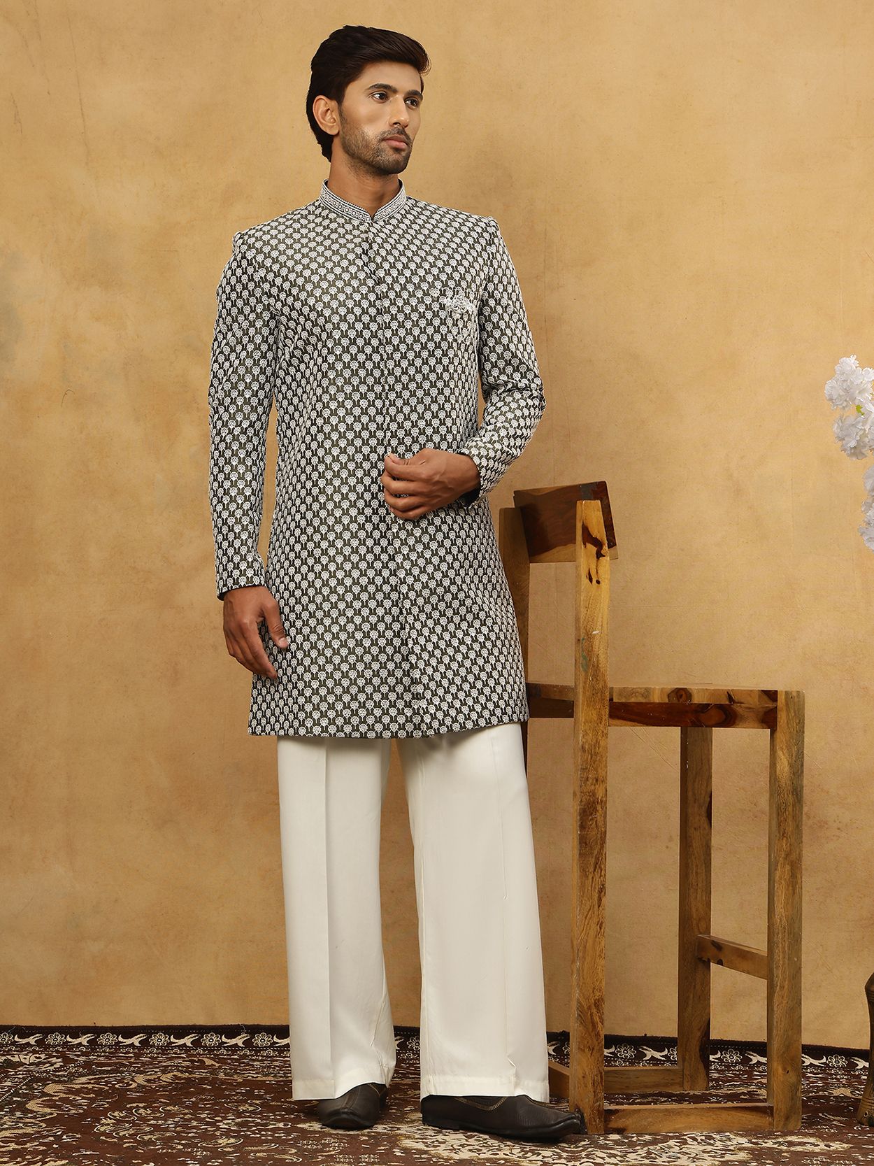 Jompers Embroidered Sherwani-picture-28