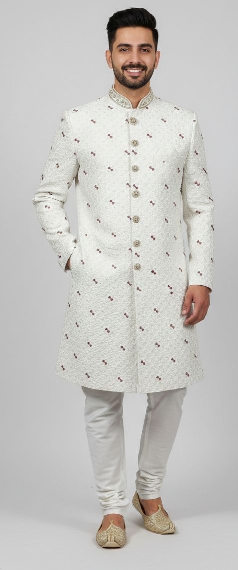 LAARIJOHN Anas Embroidered Sherwani