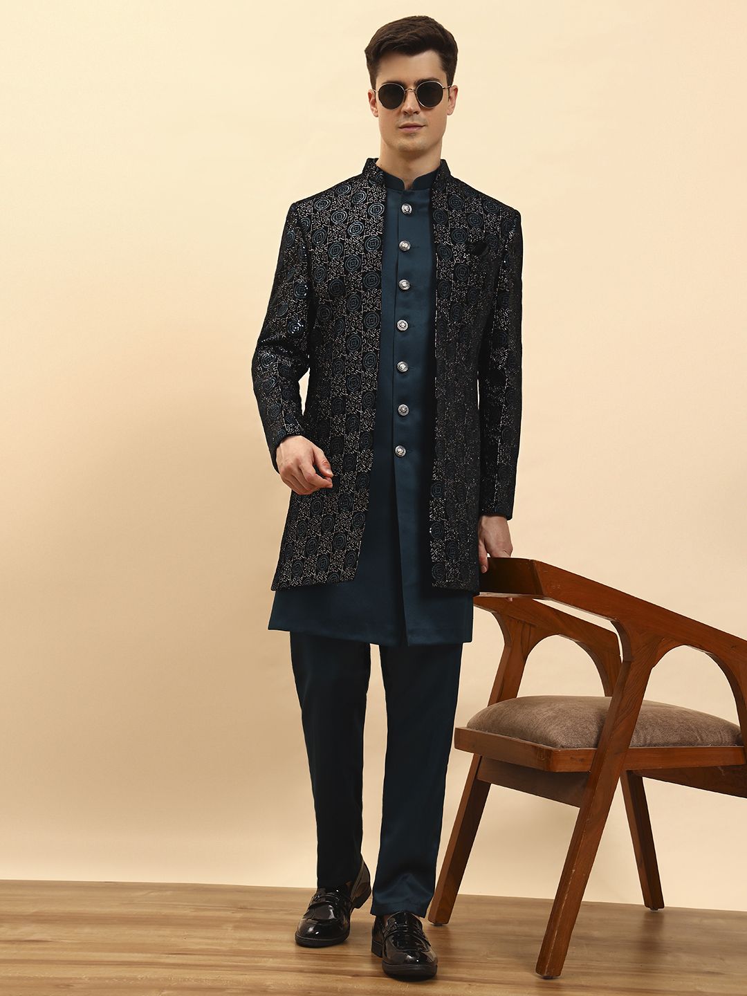 PRO ETHIC C-136 Embroidered Sherwani-picture-14