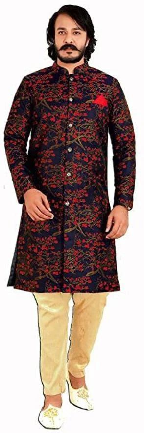 HOC Floral Print Sherwani-picture-22