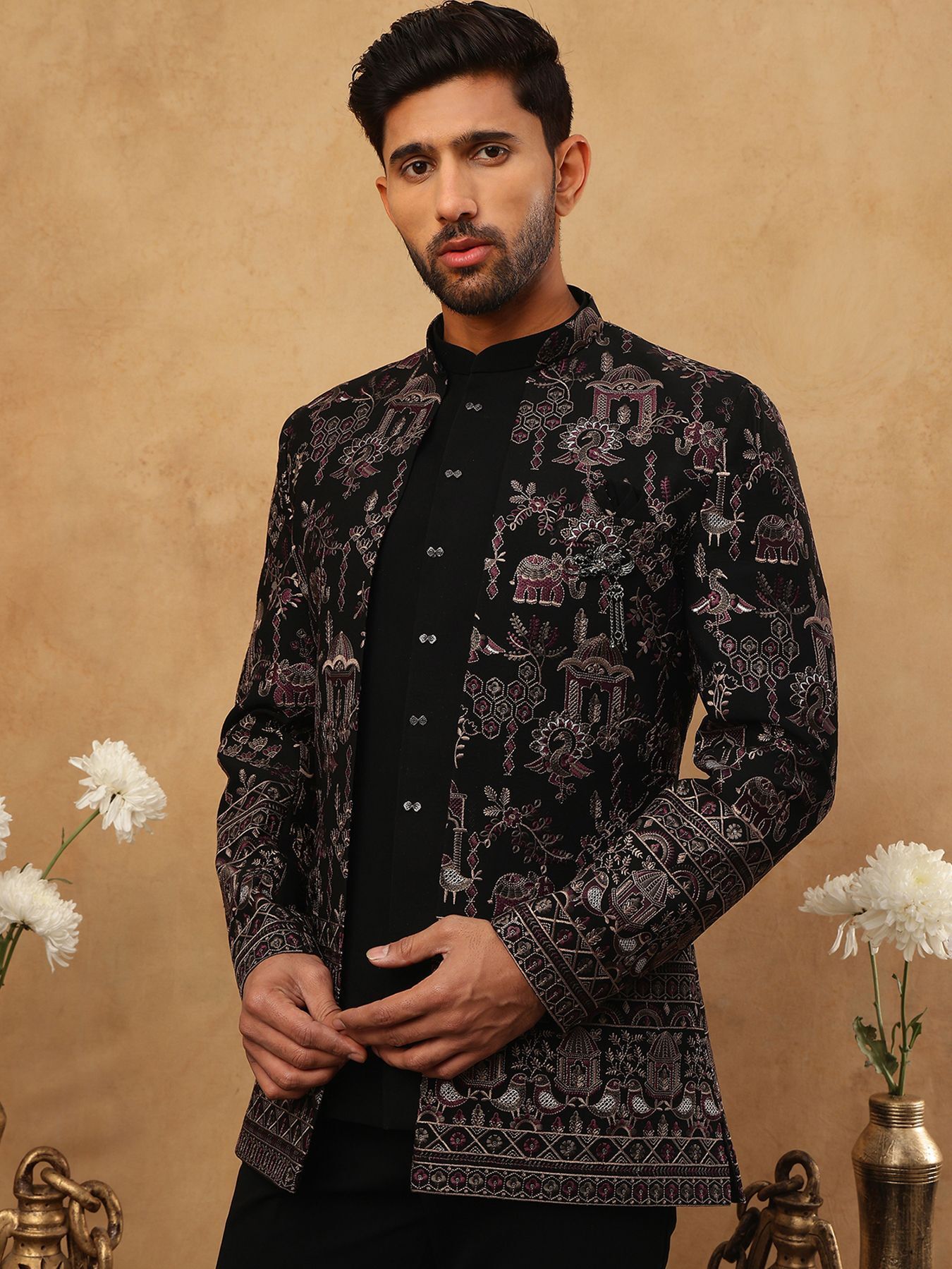 Jompers Embroidered Sherwani-picture-13