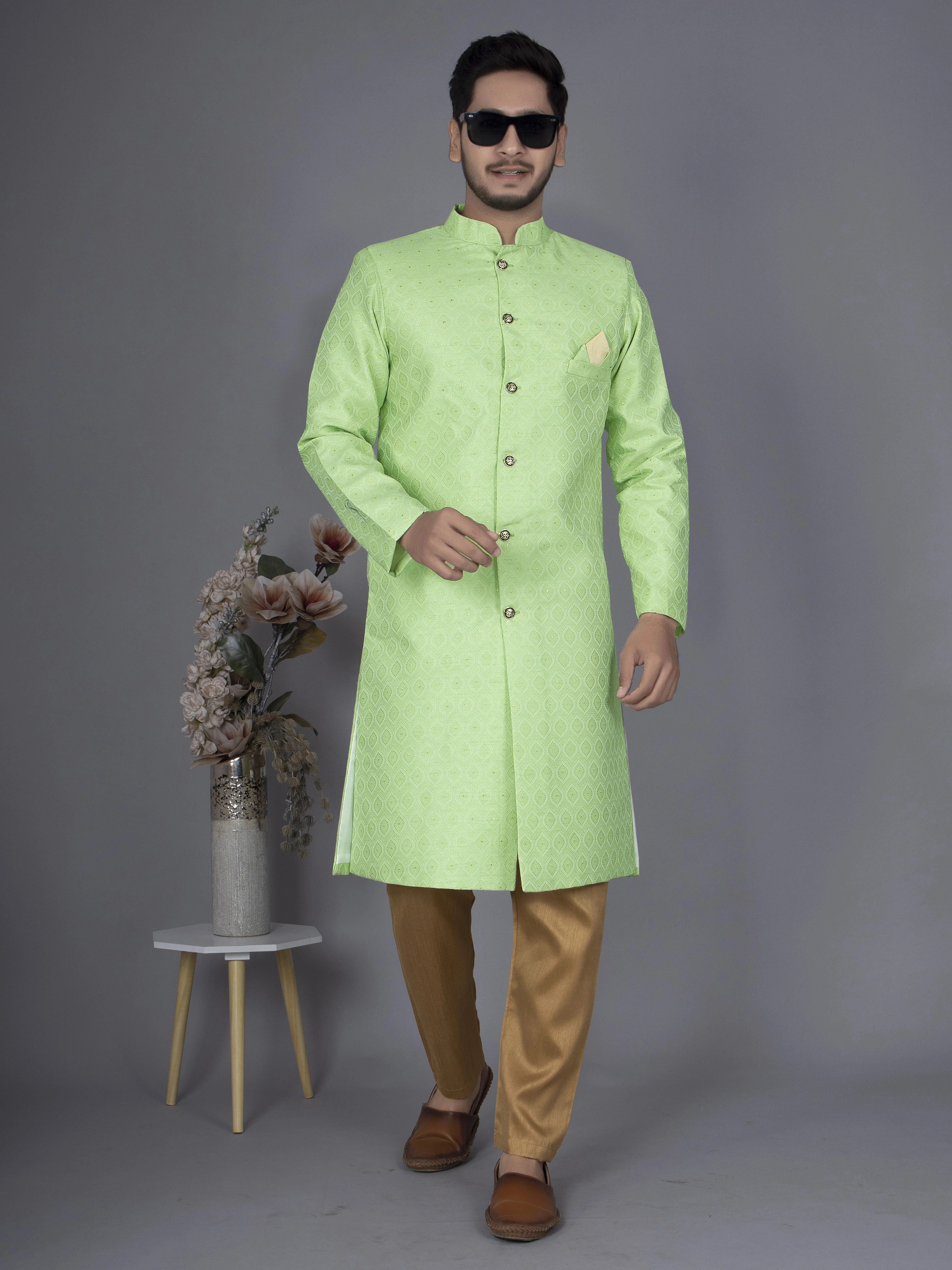 HOC Solid Sherwani-image-31