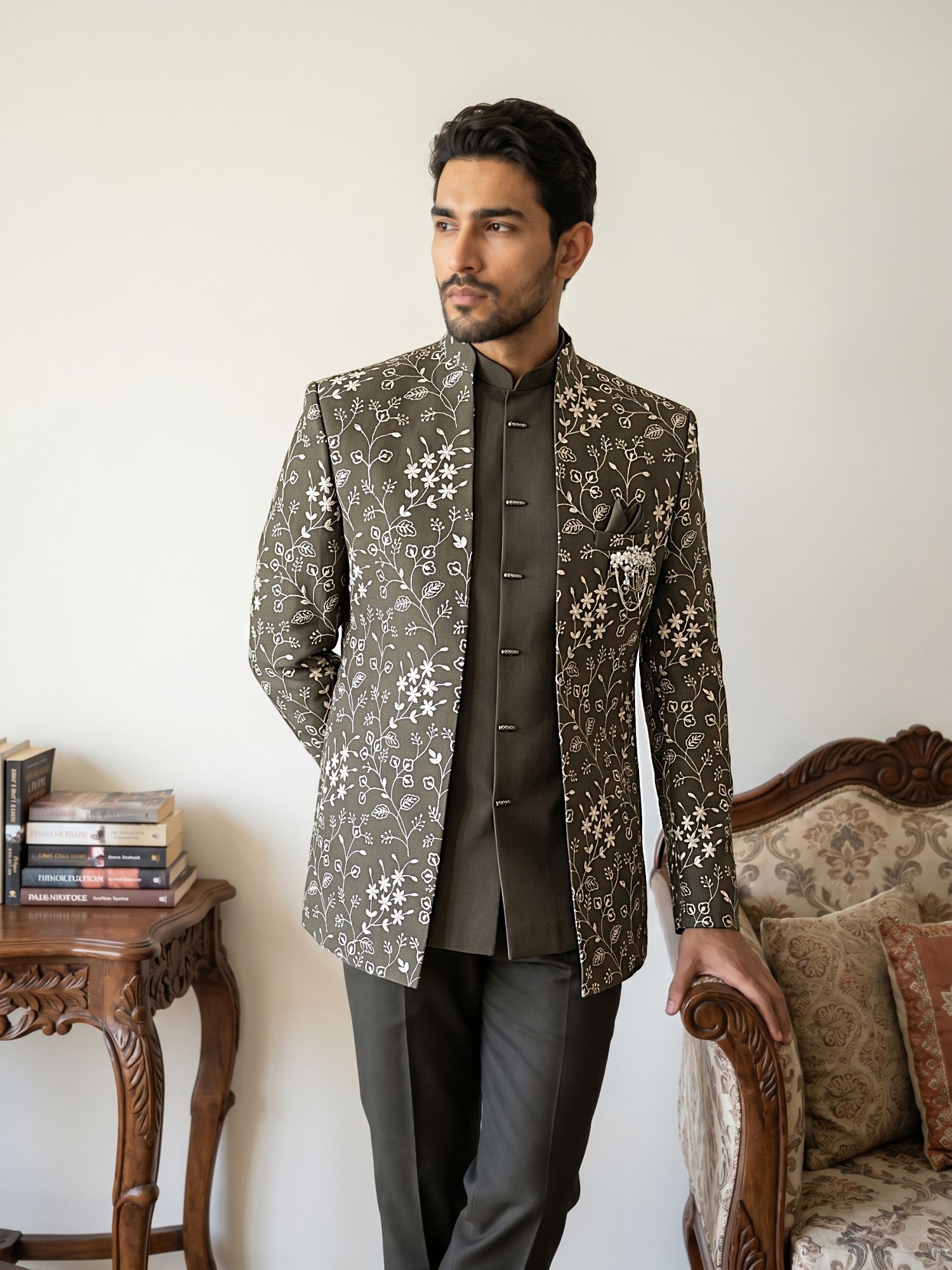 Jompers Embroidered Sherwani-image-11