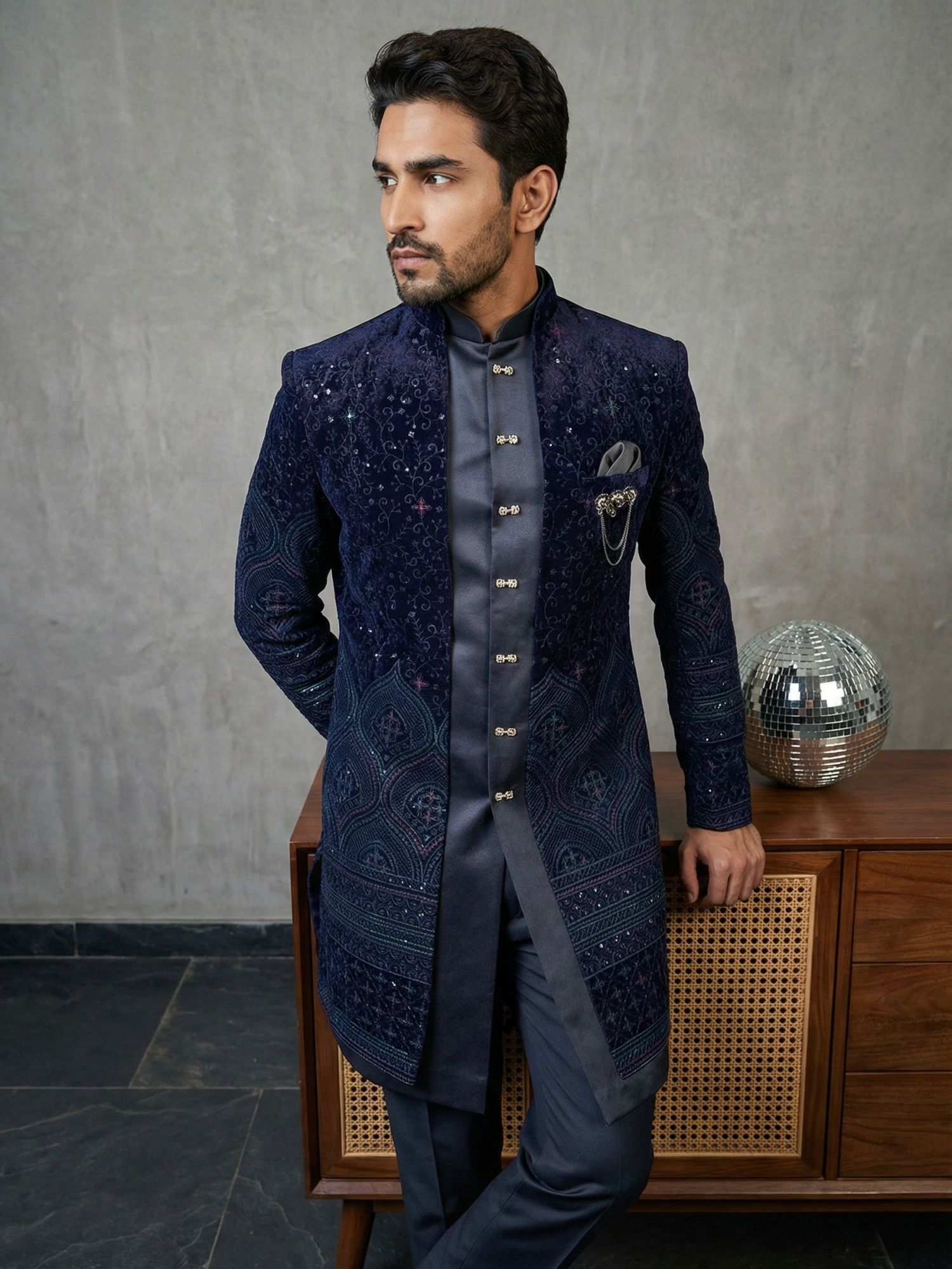 Jompers Embroidered Sherwani-picture-11