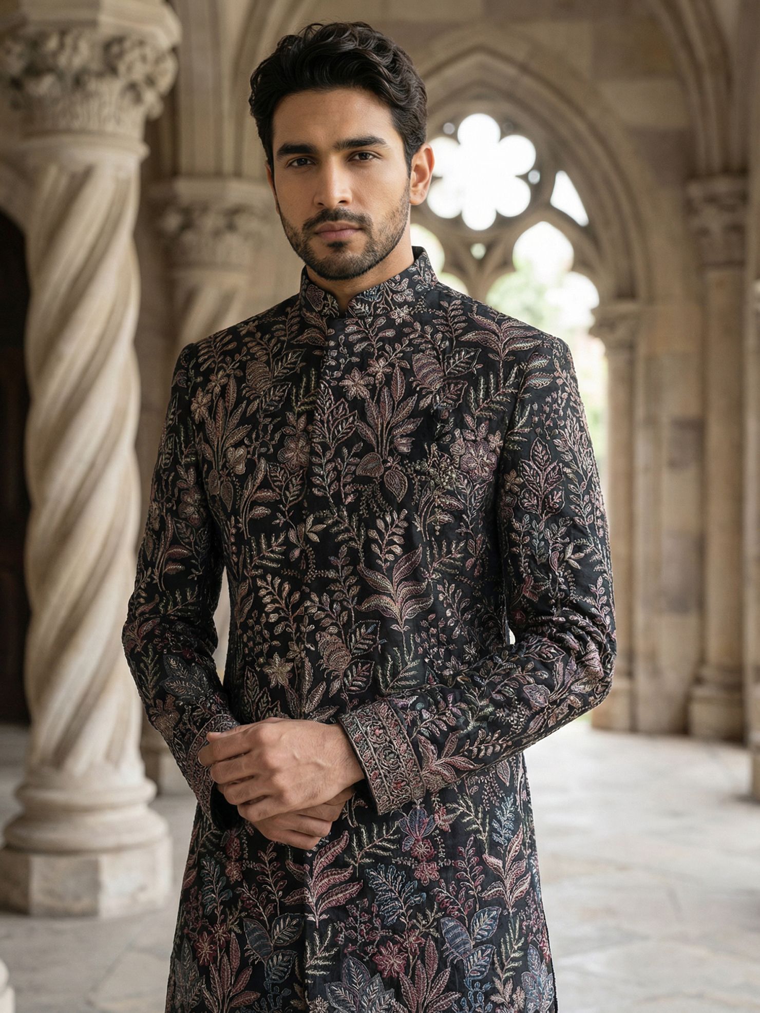 Jompers Embroidered Sherwani-picture-37