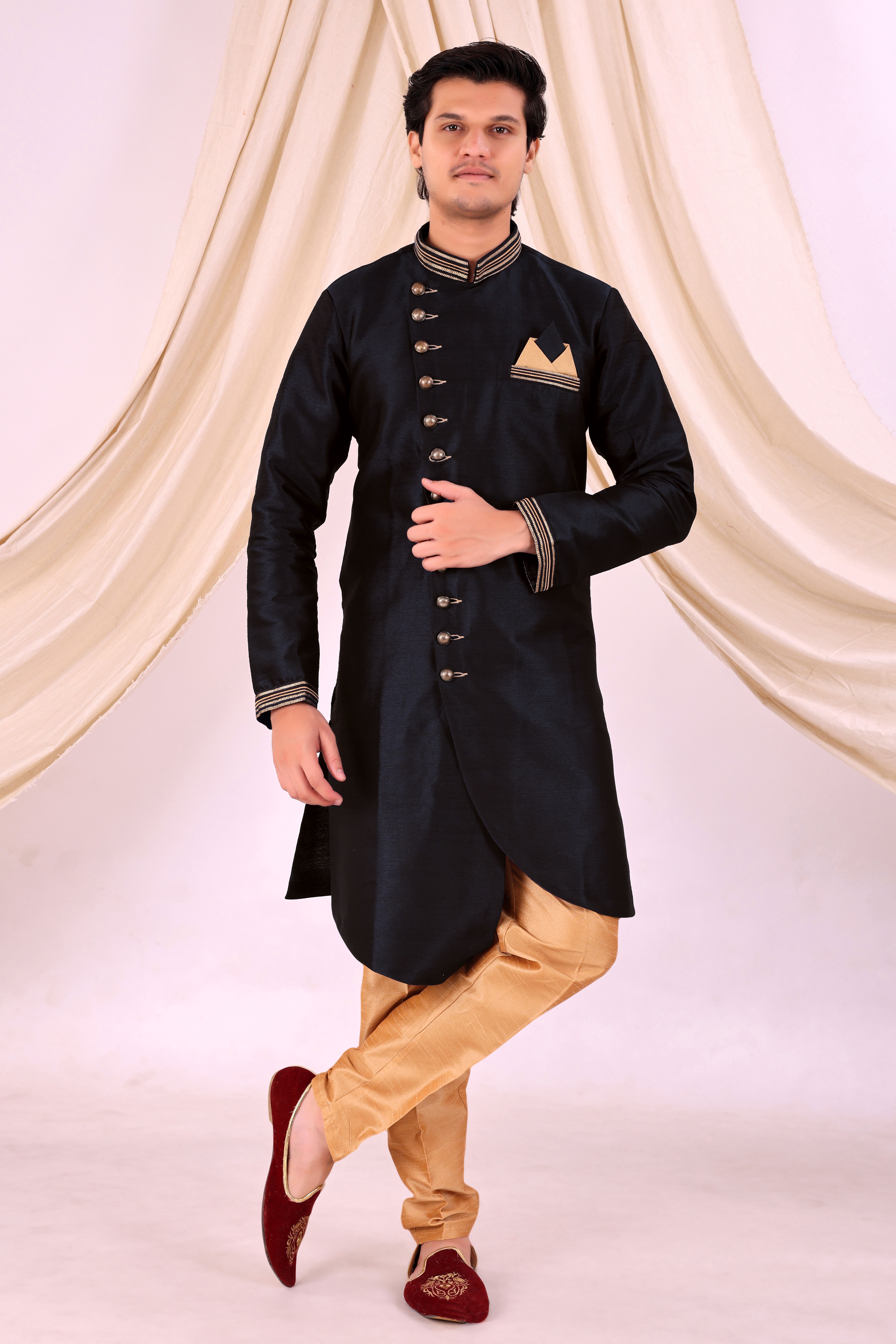 Desi Butik DBMS1004-M Solid Sherwani-picture-15
