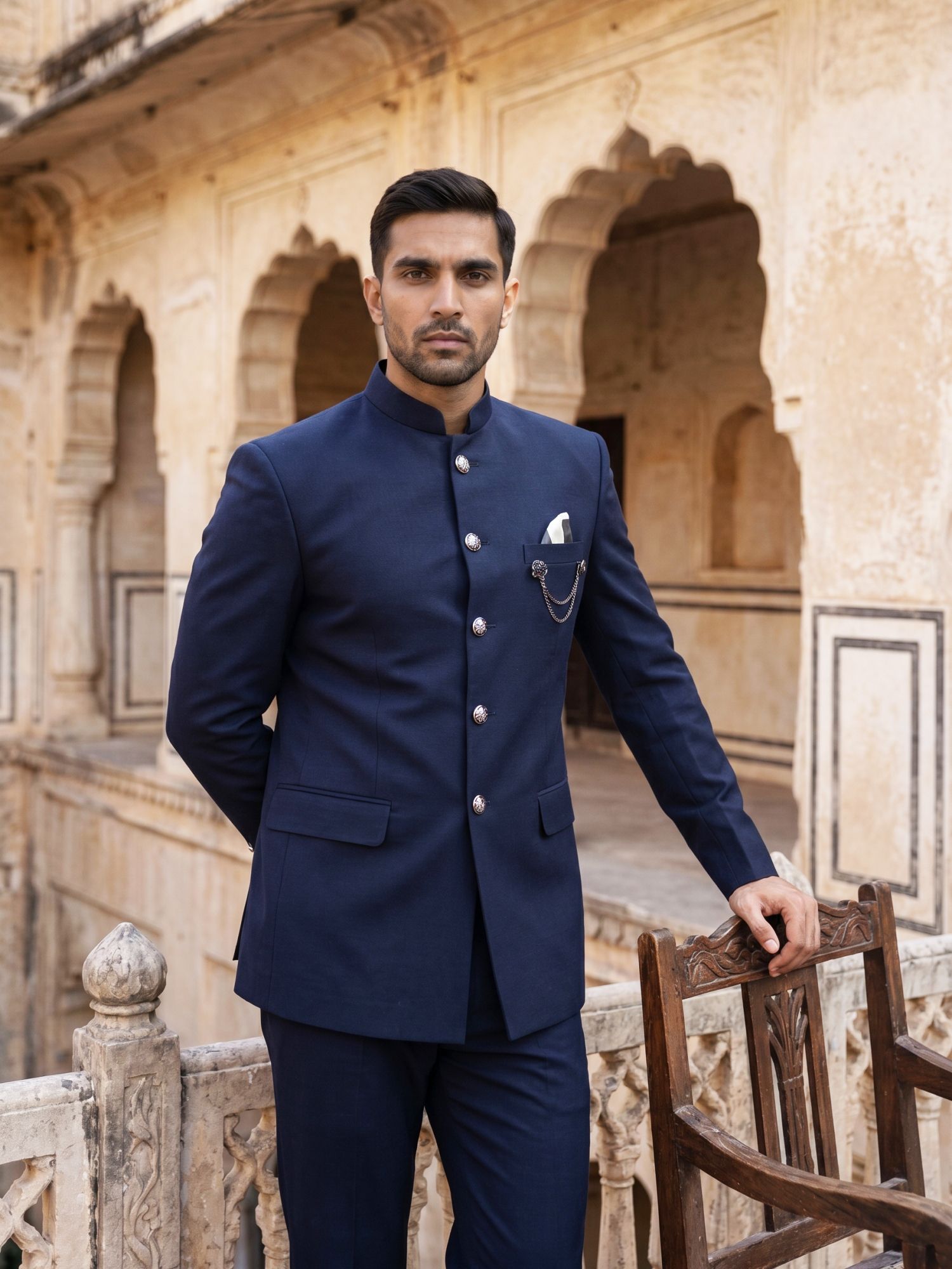 Jompers Solid Sherwani-picture-15