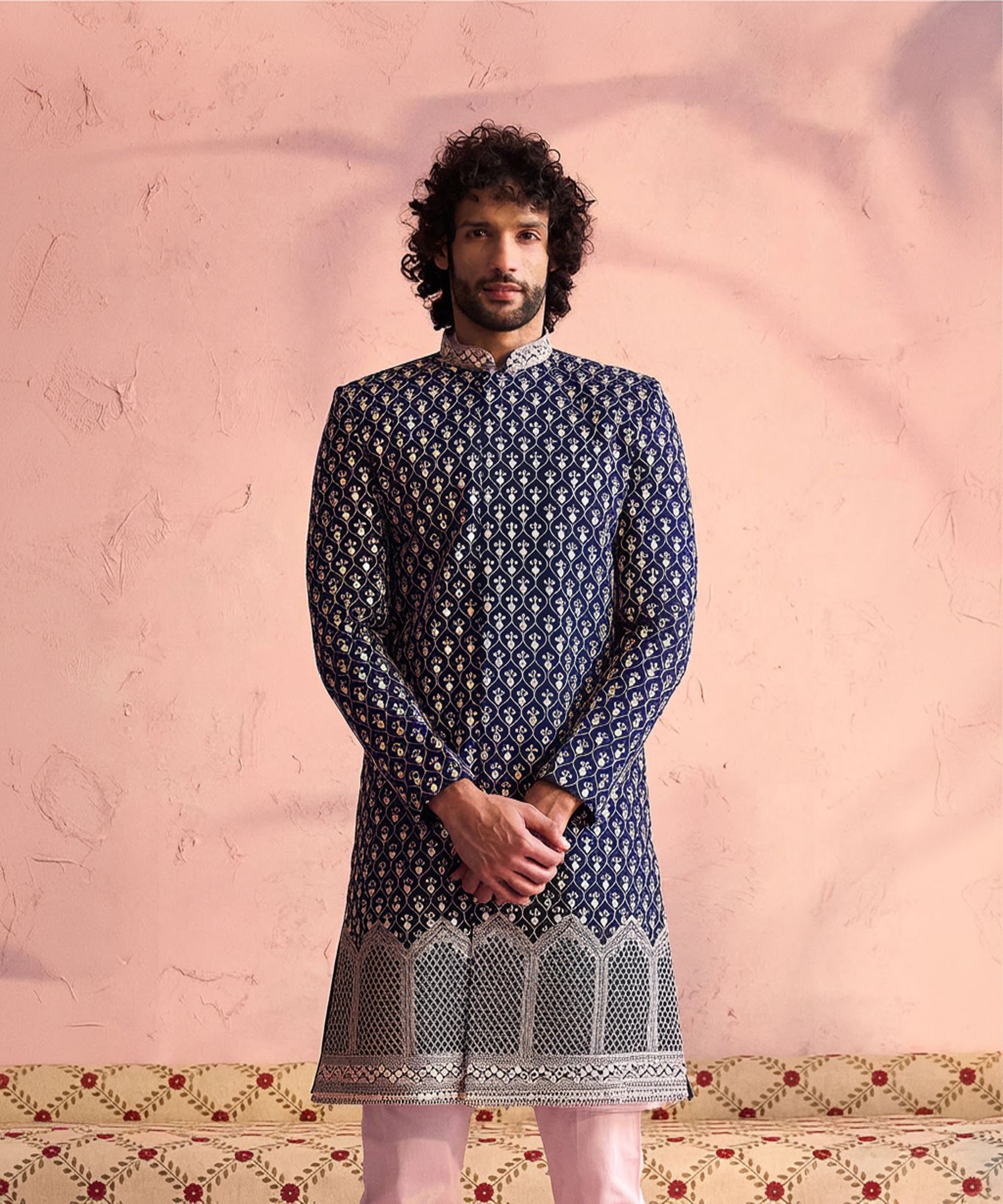 VASTRAMAY Embroidered Sherwani-picture-21
