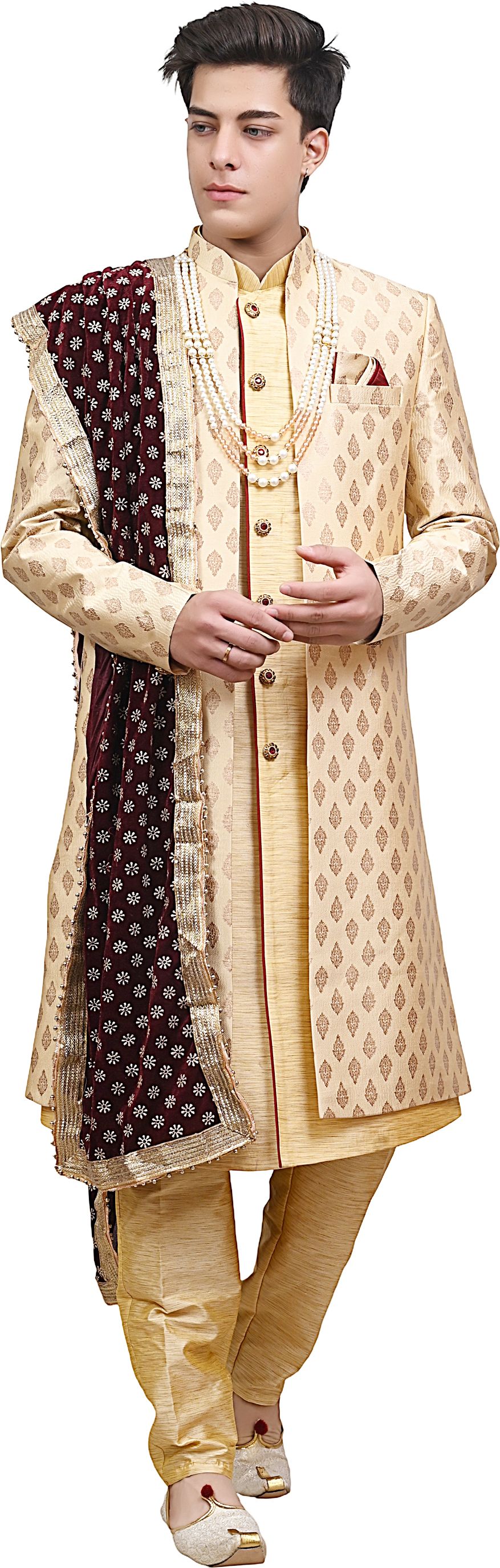 Diamond Style Embroidered Sherwani