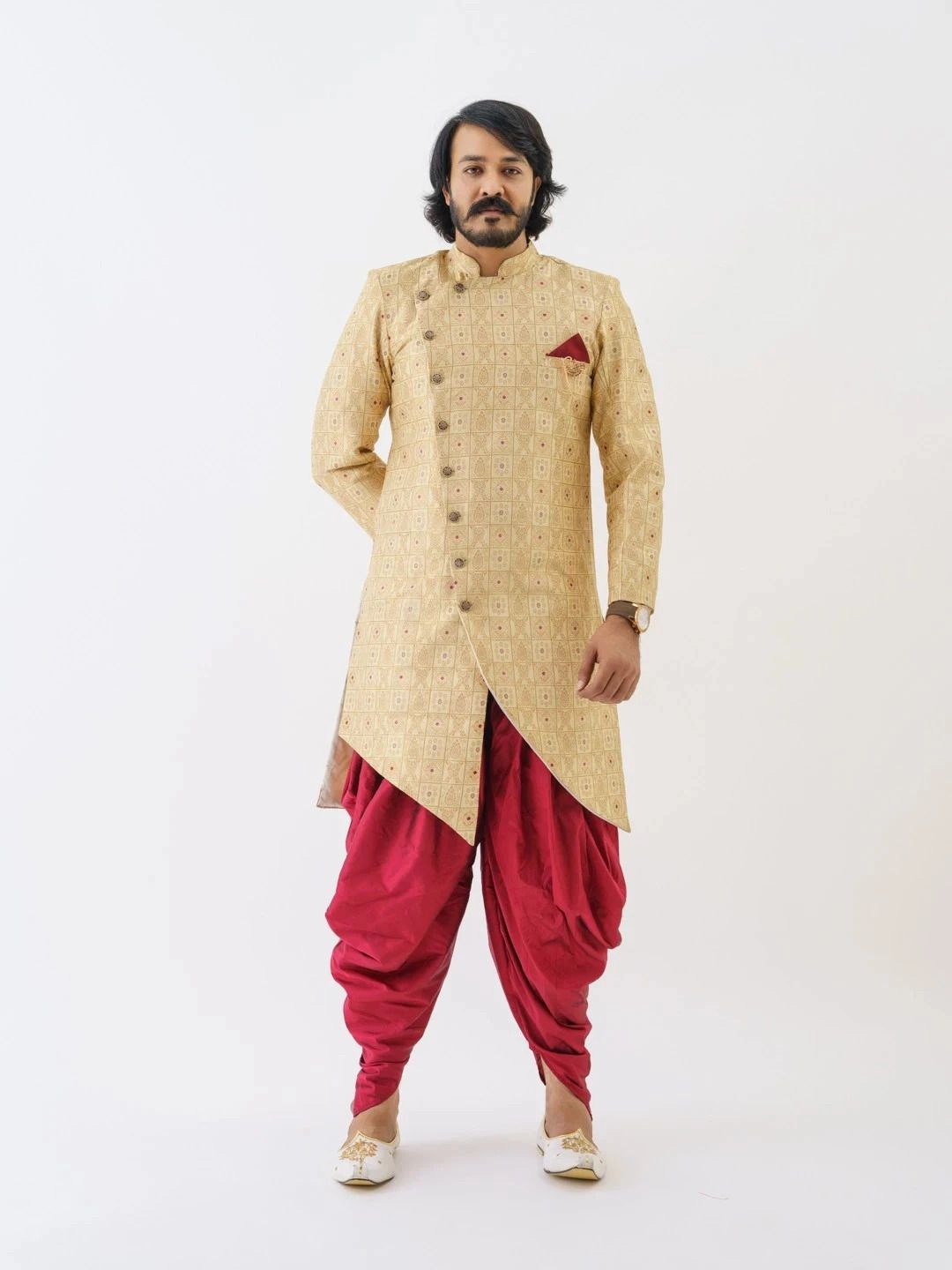 HOC Self Design Sherwani-image-33