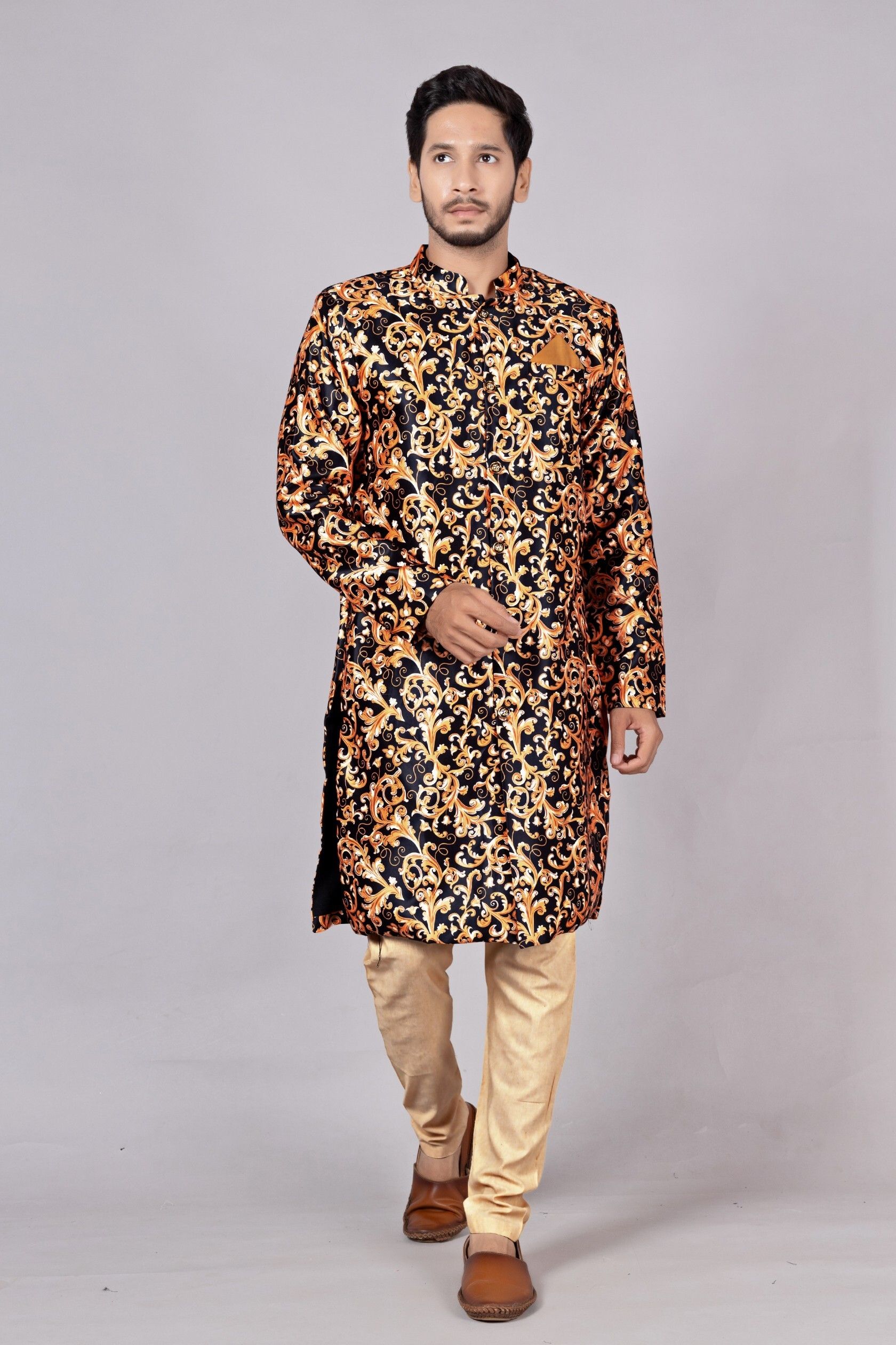 Ethzy Printed Sherwani