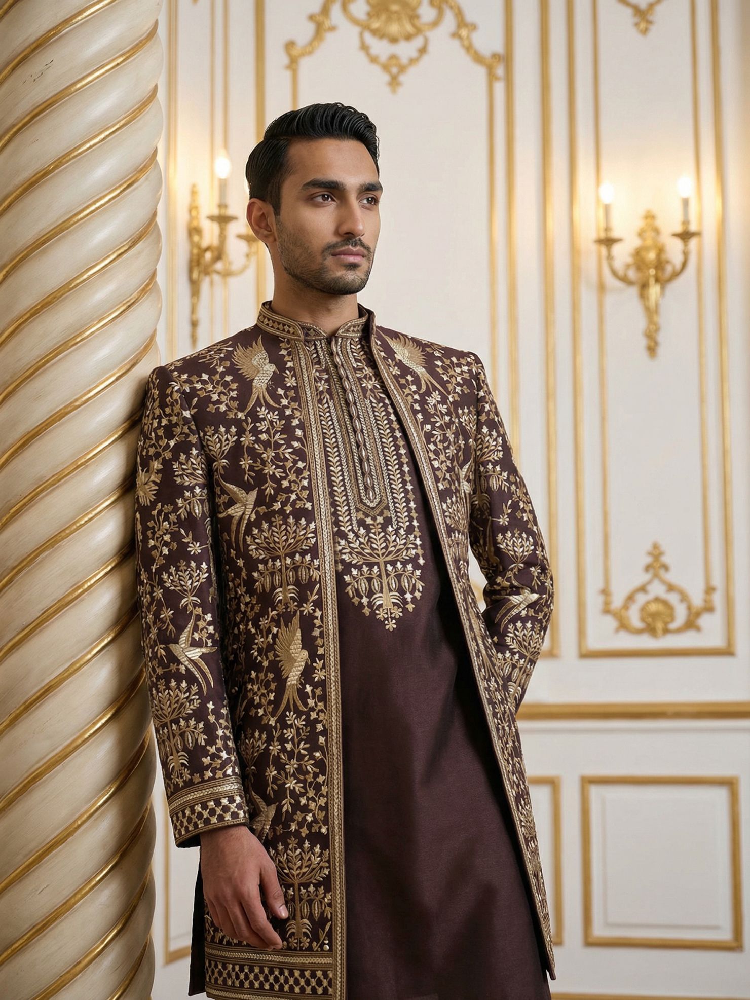 Jompers Embroidered Sherwani-image-16