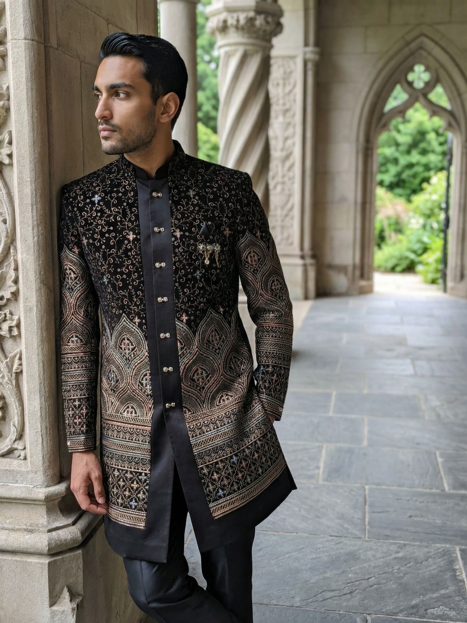 Jompers Embroidered Sherwani-picture-25