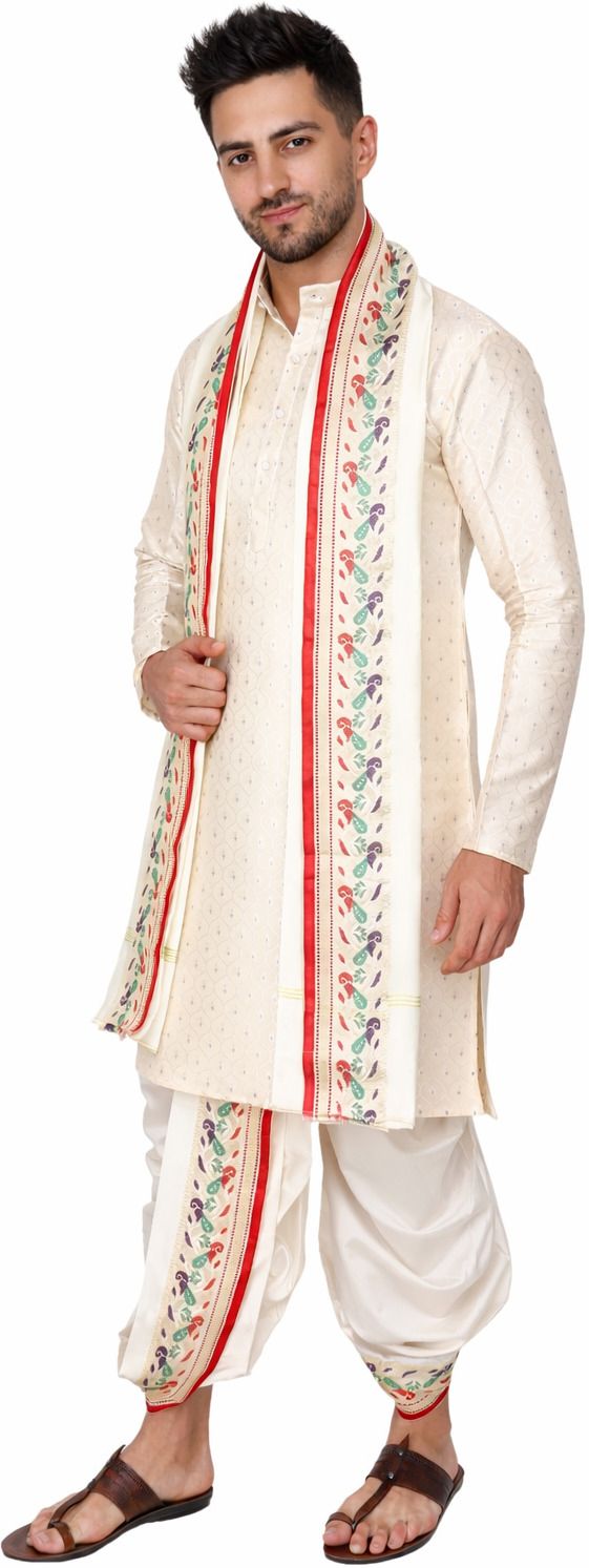 WeaverWilla White sherwani for men Self Design Sherwani