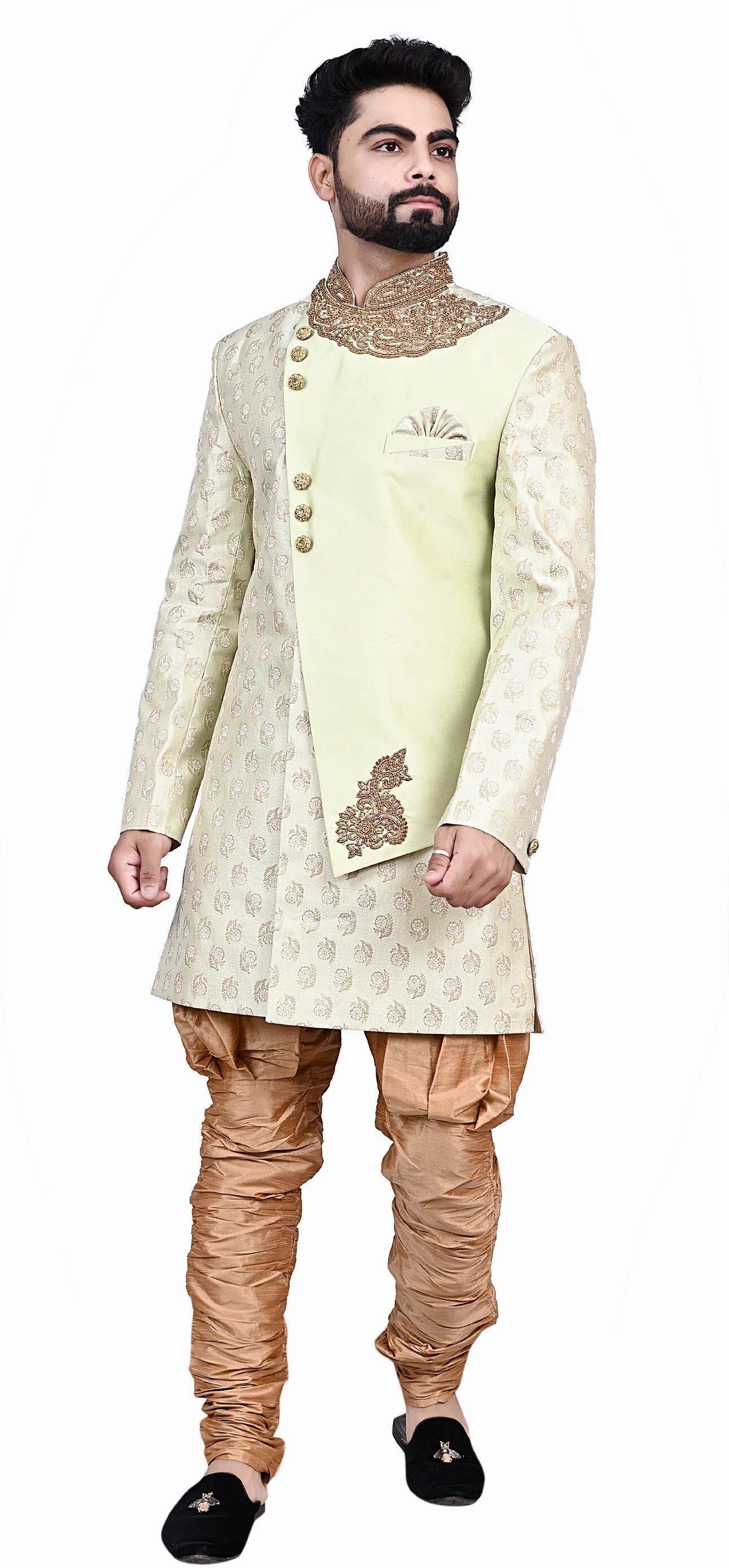 Diamond Style indo Western Embellished Sherwani-picture-27