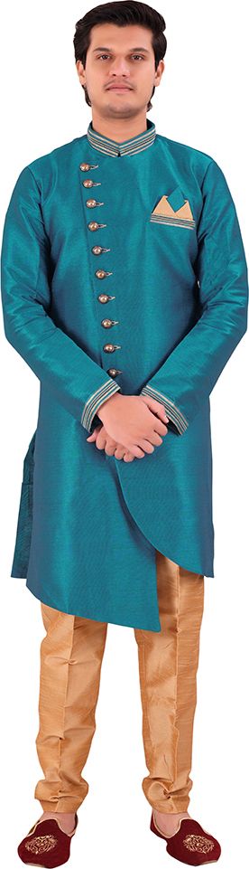 Desi Butik DBMS1001-S Solid Sherwani-picture-12