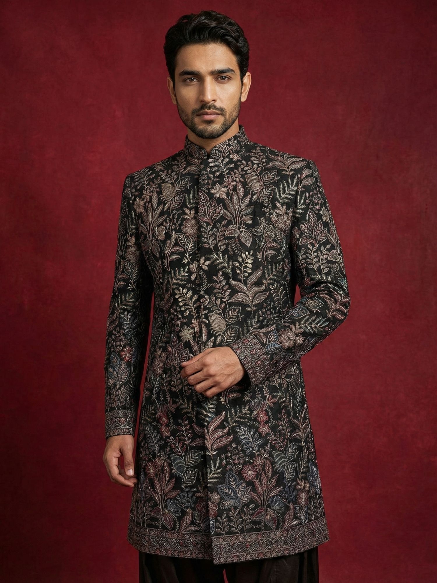 Jompers Embroidered Sherwani-picture-34