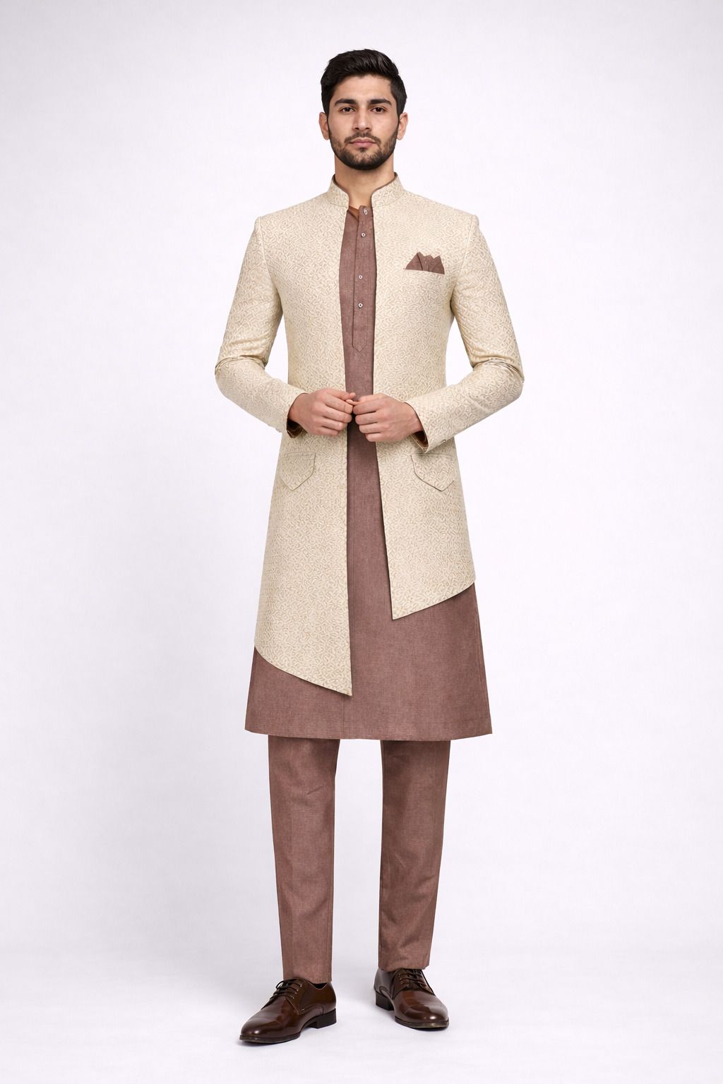 XEPON Solid Sherwani-picture-23
