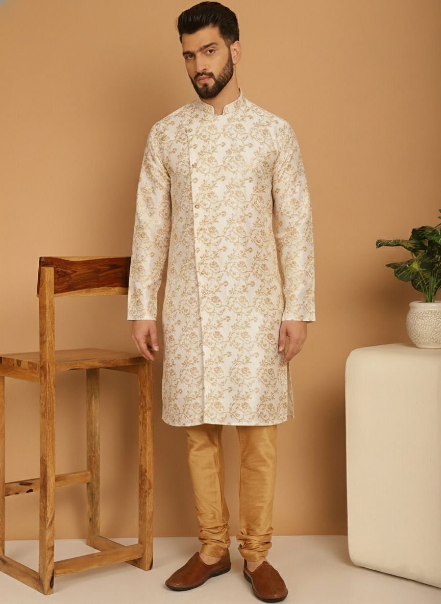 Rati International Brocit sherwani Self Design Sherwani-picture-16