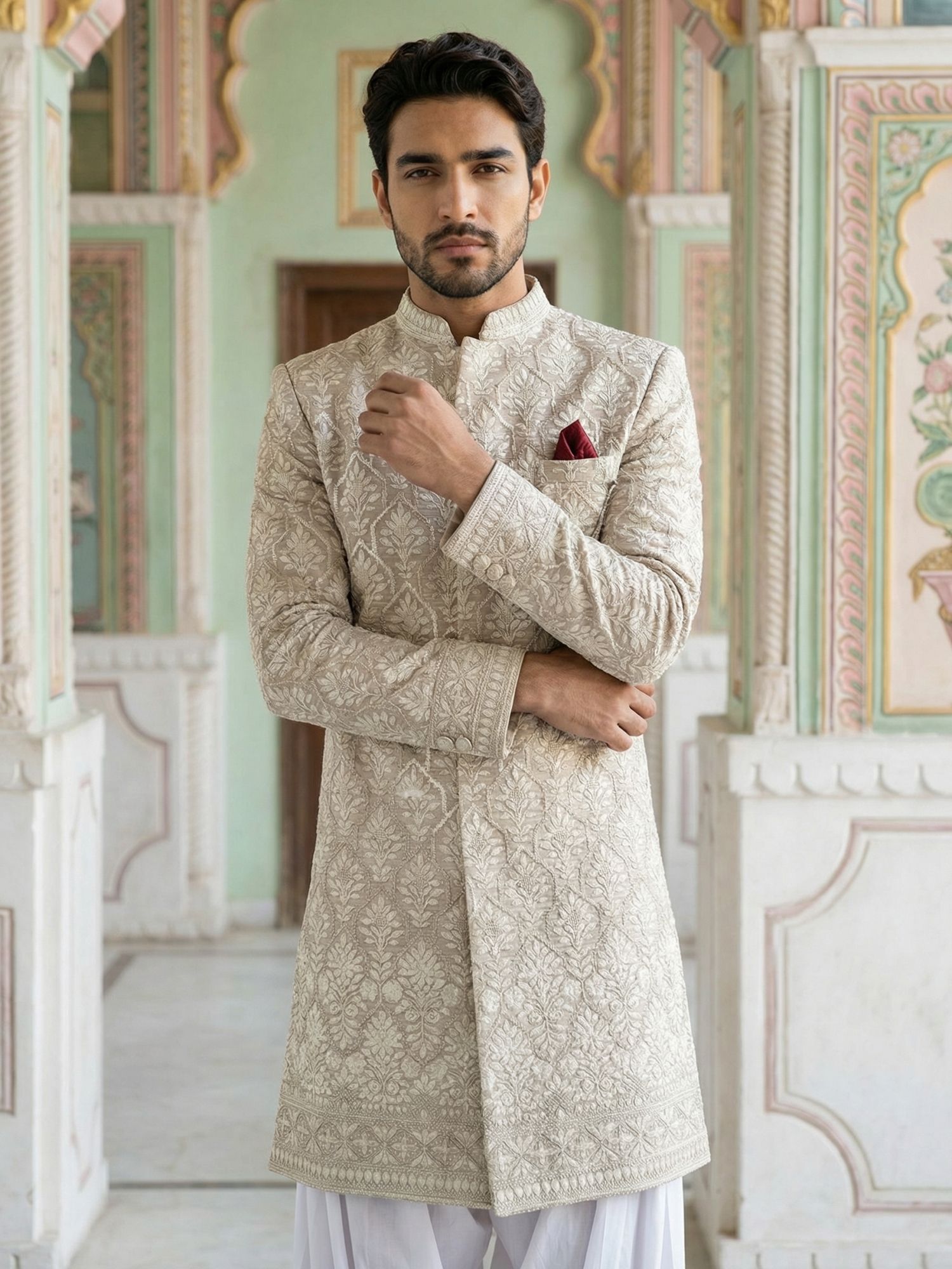 Jompers Embroidered Sherwani-picture-17