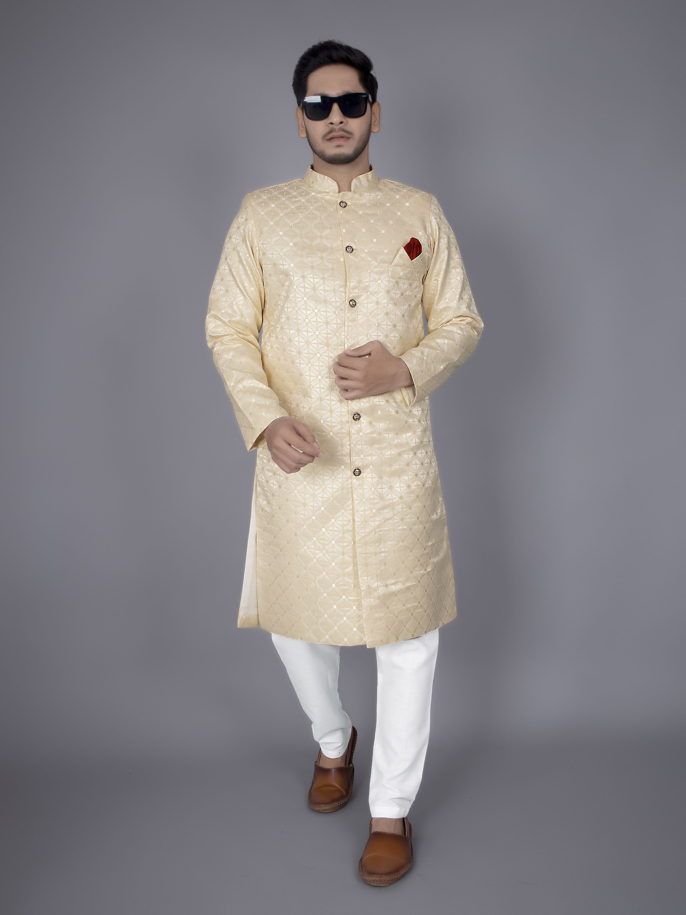 Brand Boy Printed Sherwani
