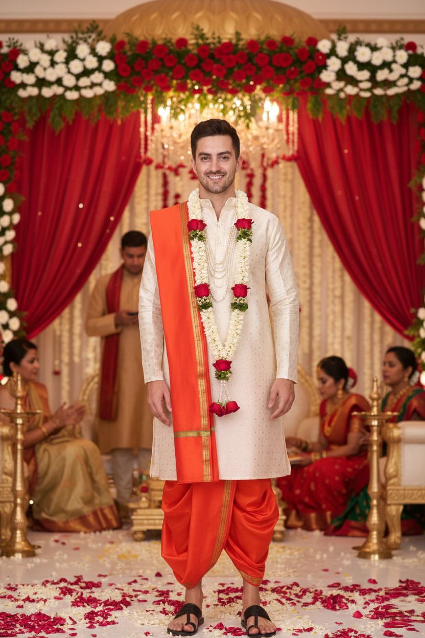 WeaverWilla Sherwani Set for Men Self Design Sherwani-image-5