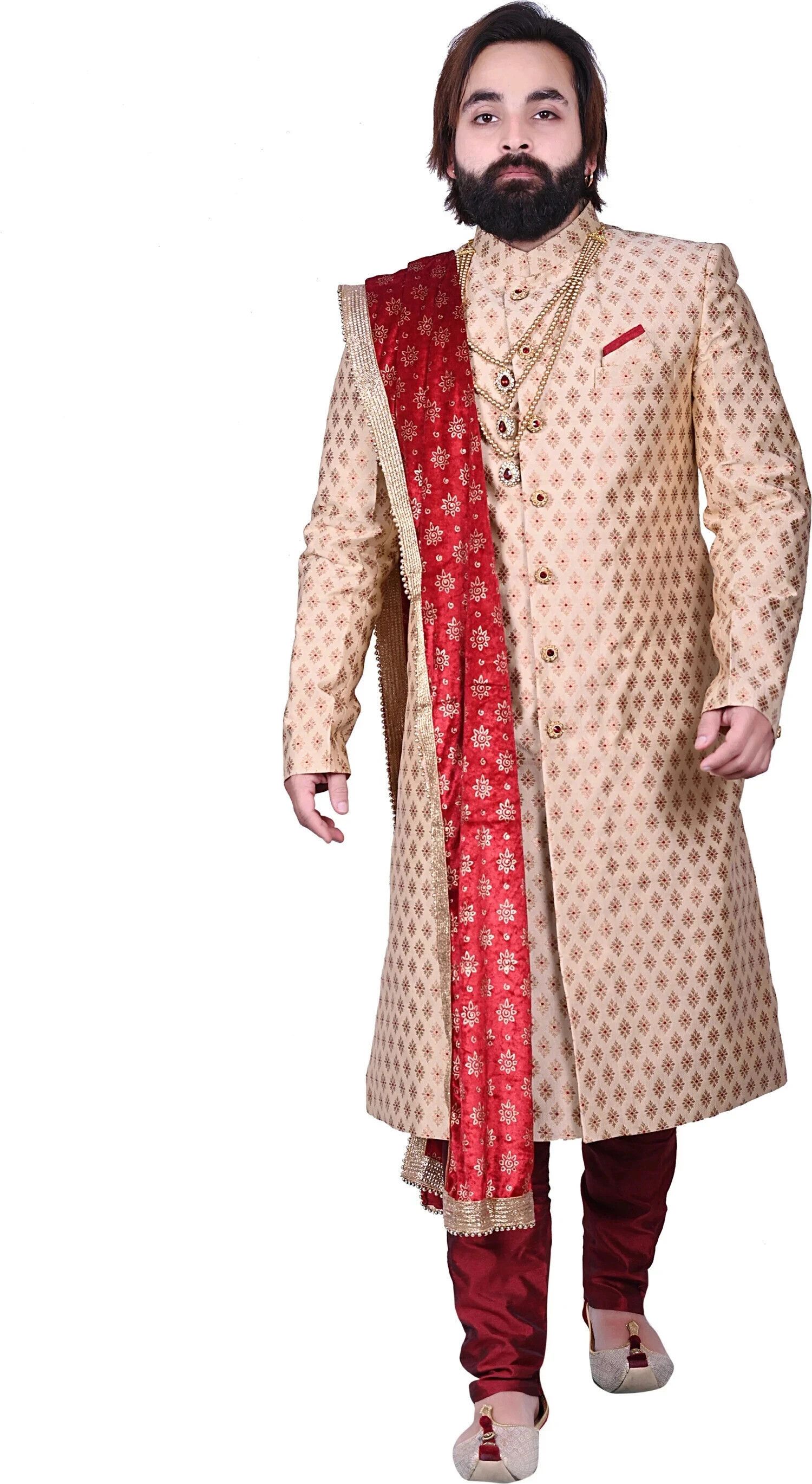 Diamond Style Sherwani For Men's Embroidered Sherwani