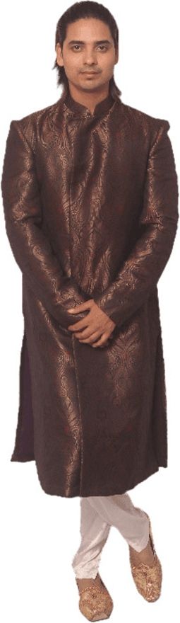 matterS FASHION Solid Sherwani-image-1