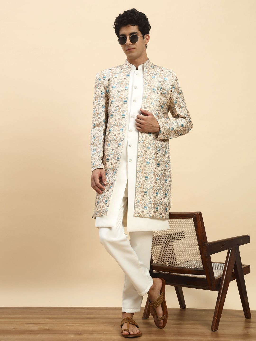 PRO ETHIC Wedding Style Embroidered Sherwani-picture-22