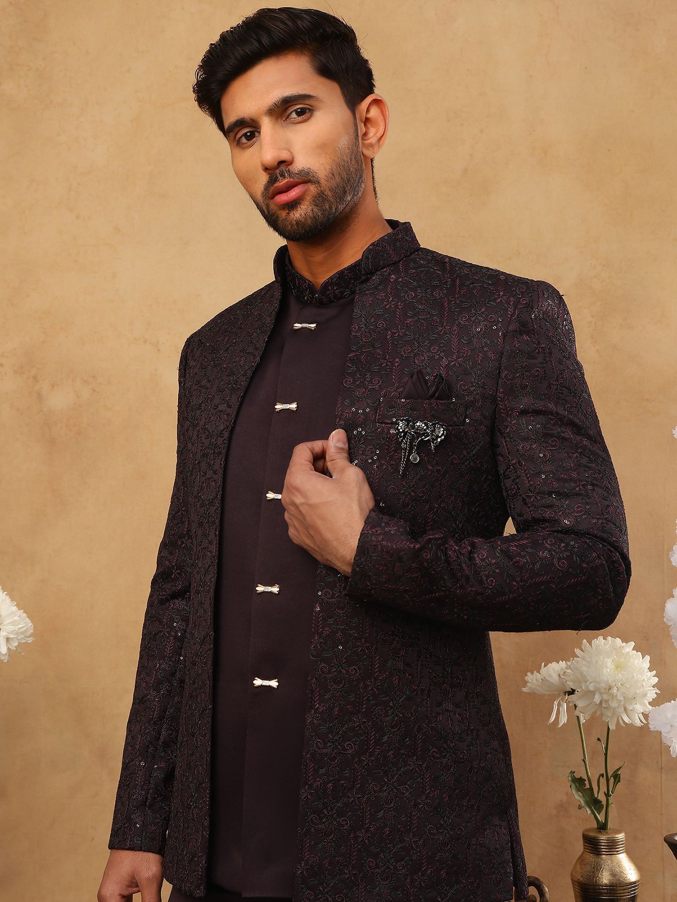 Jompers Embroidered Sherwani-picture-30