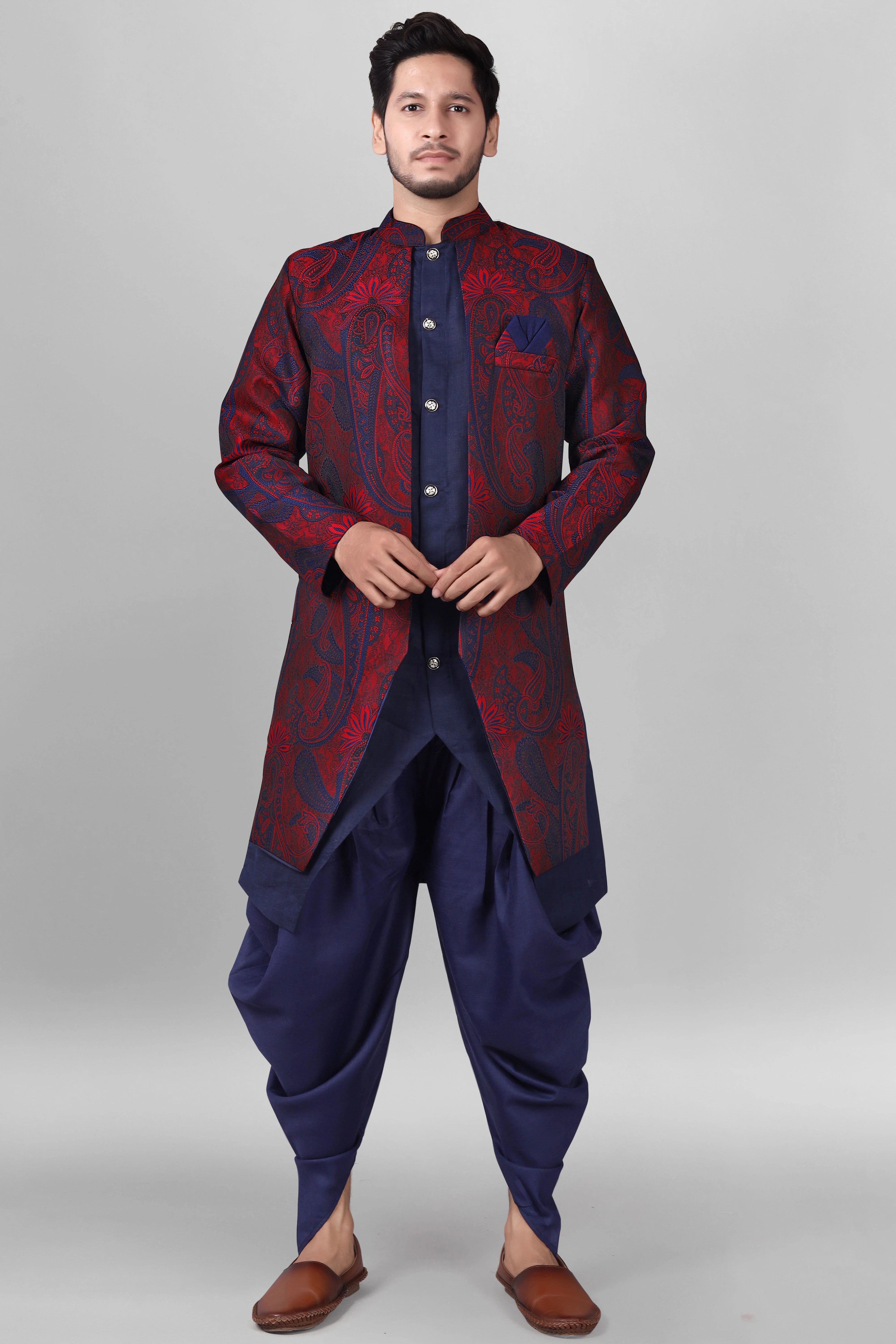 Ethzy Solid Sherwani-picture-36
