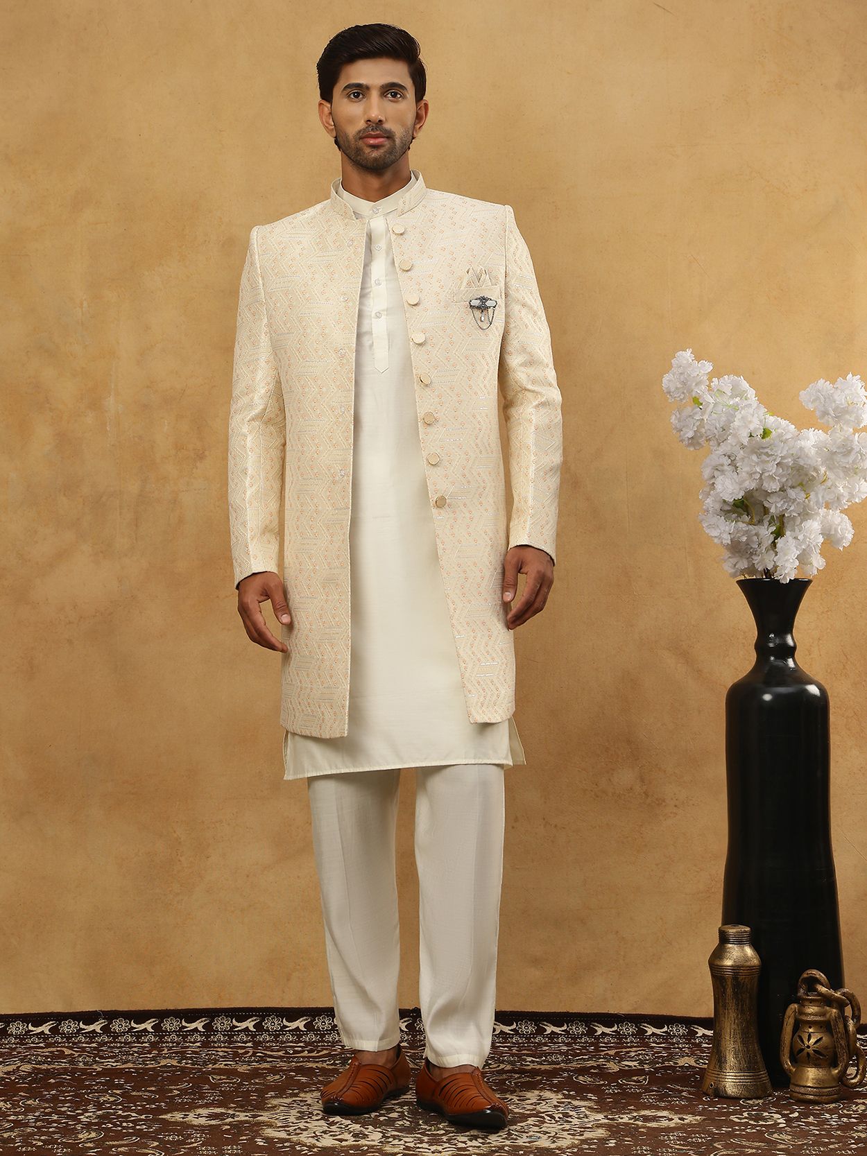 Jompers Embroidered Sherwani-image-18