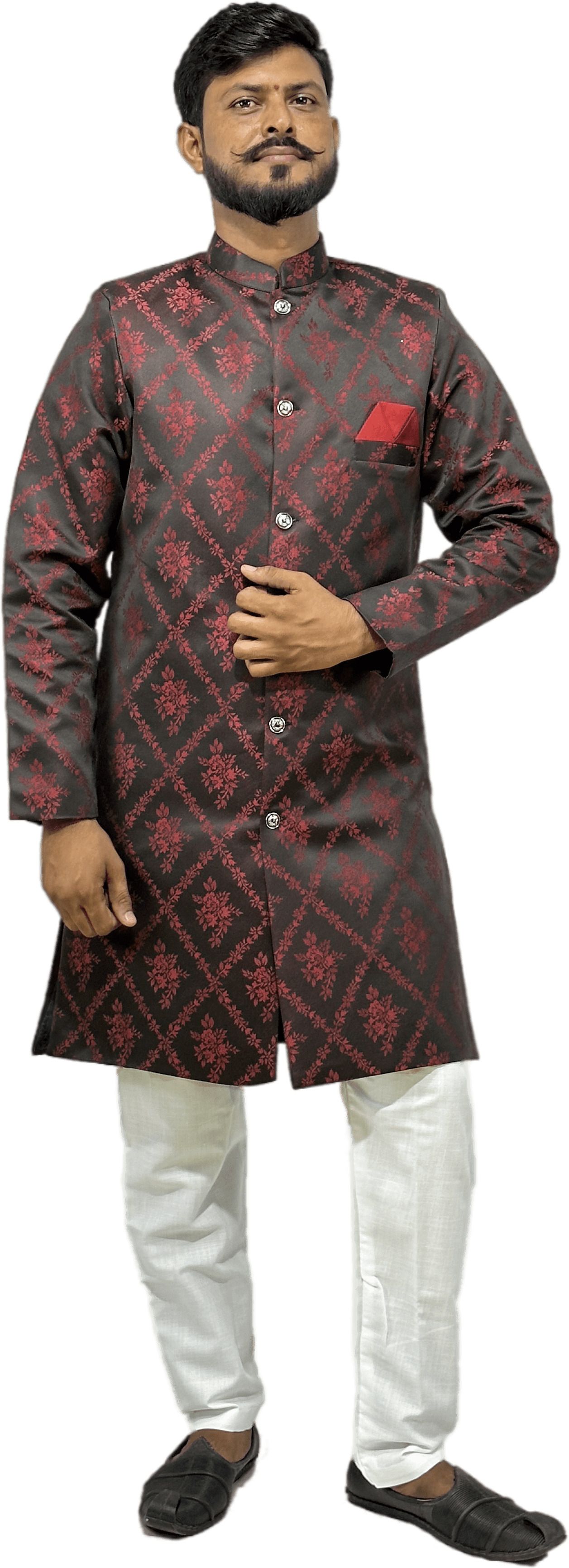 Brand Boy Woven Sherwani-picture-20