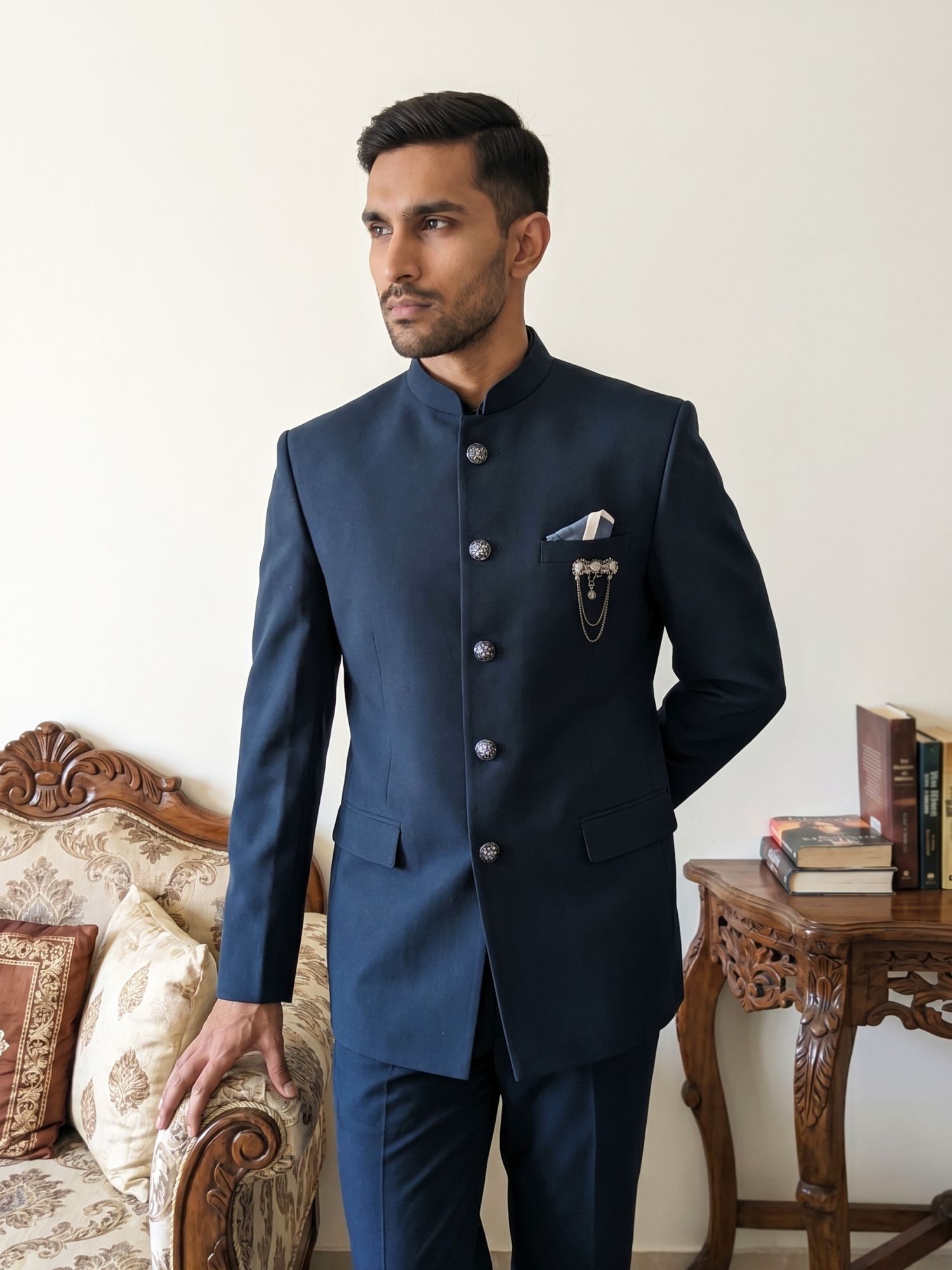 Jompers Solid Sherwani-image-34