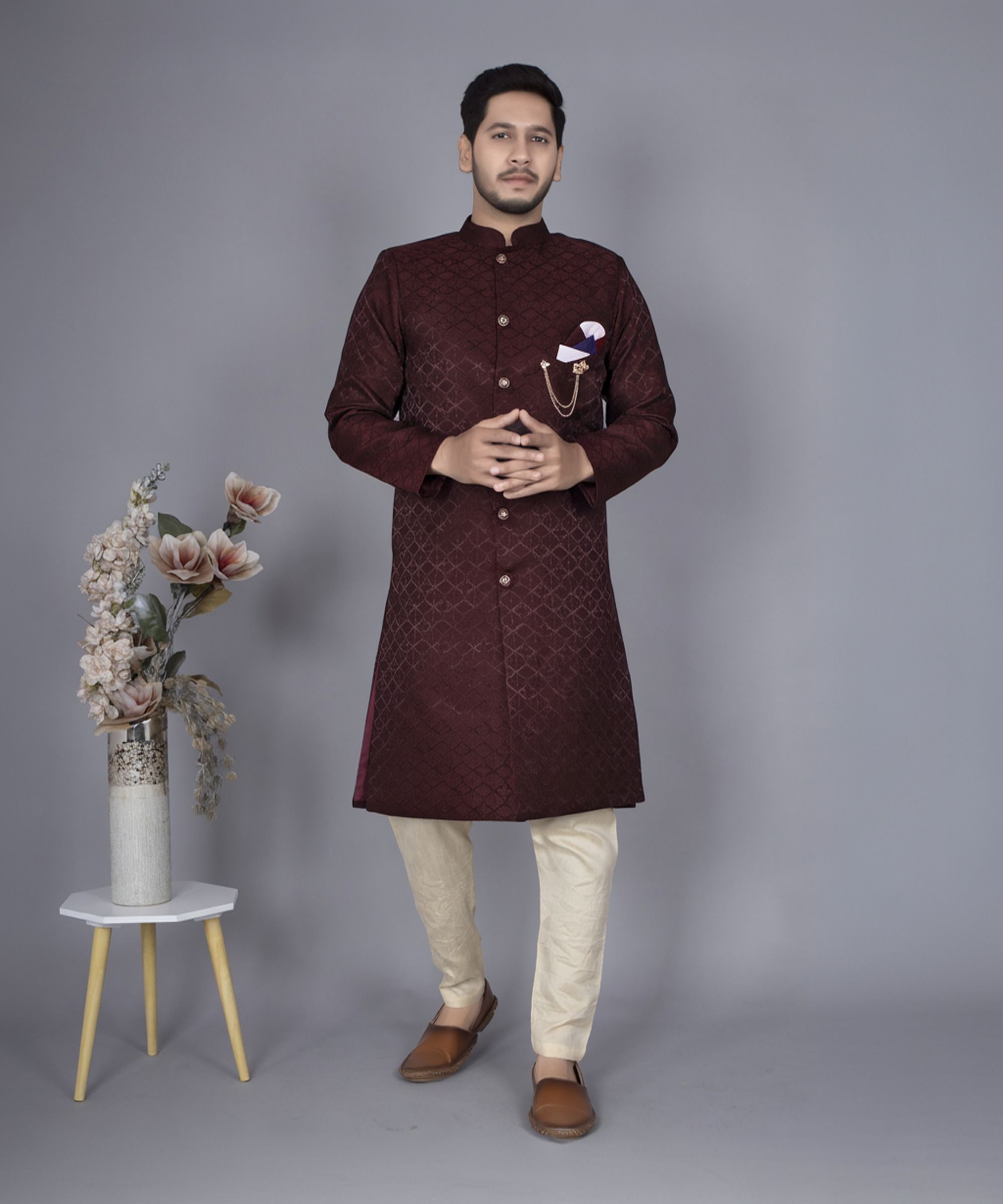 N.B.F Fashion Printed Sherwani-image-23