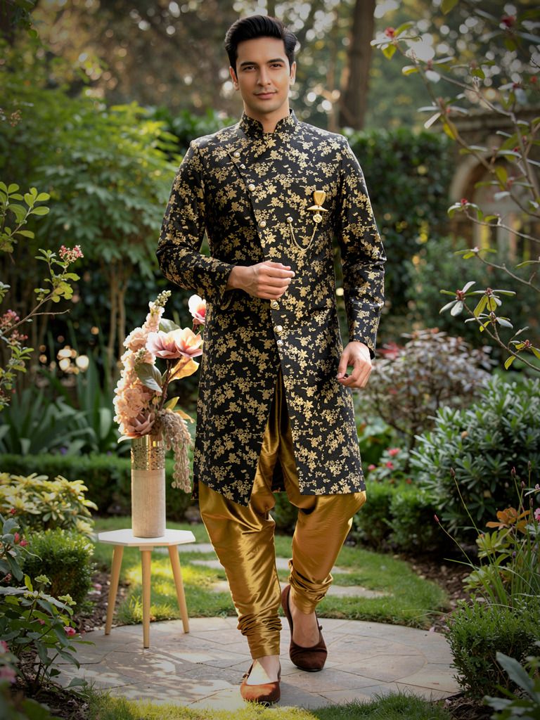 Ethzy Solid Sherwani