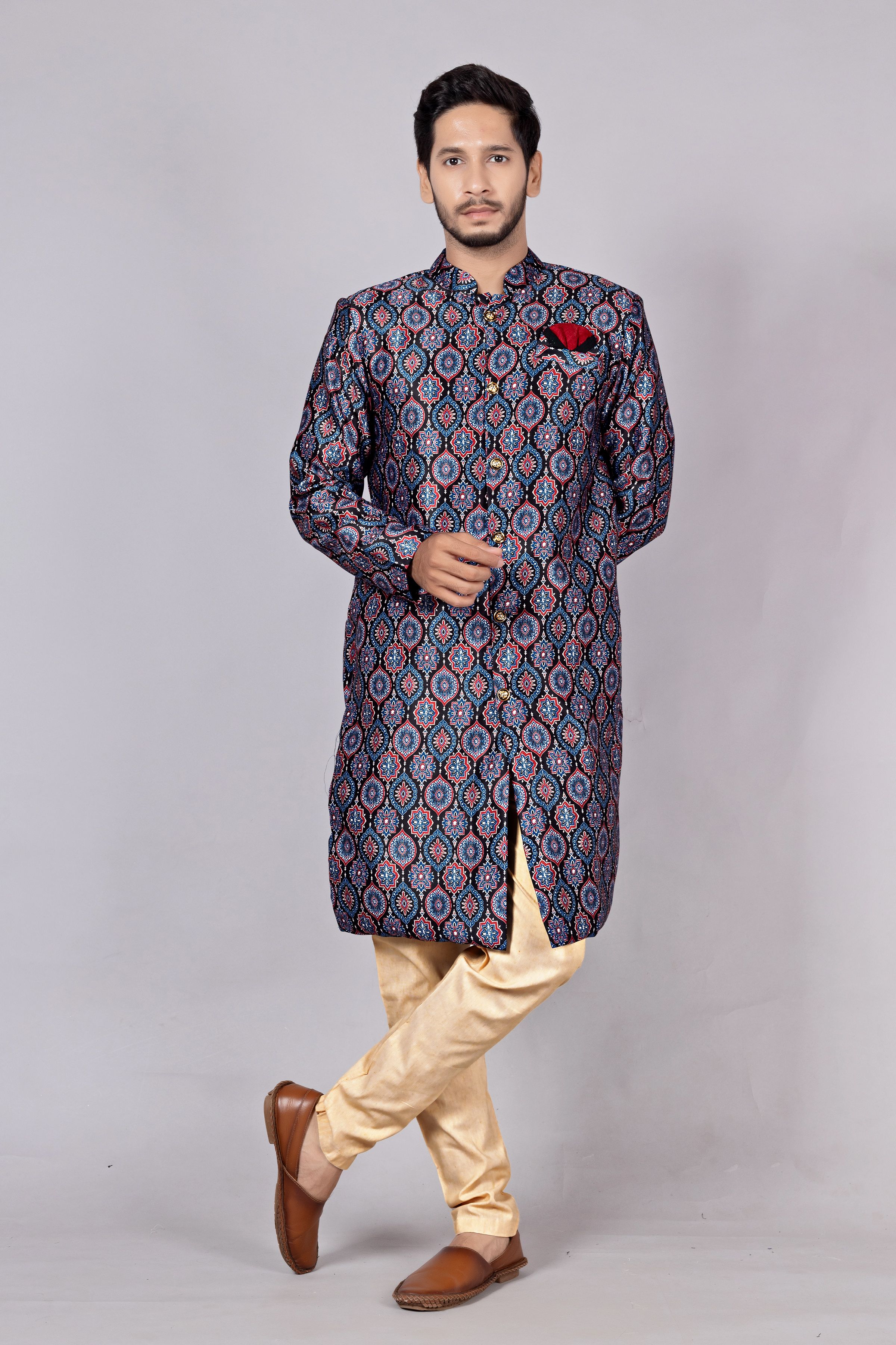 Brand Boy Printed Sherwani-picture-21