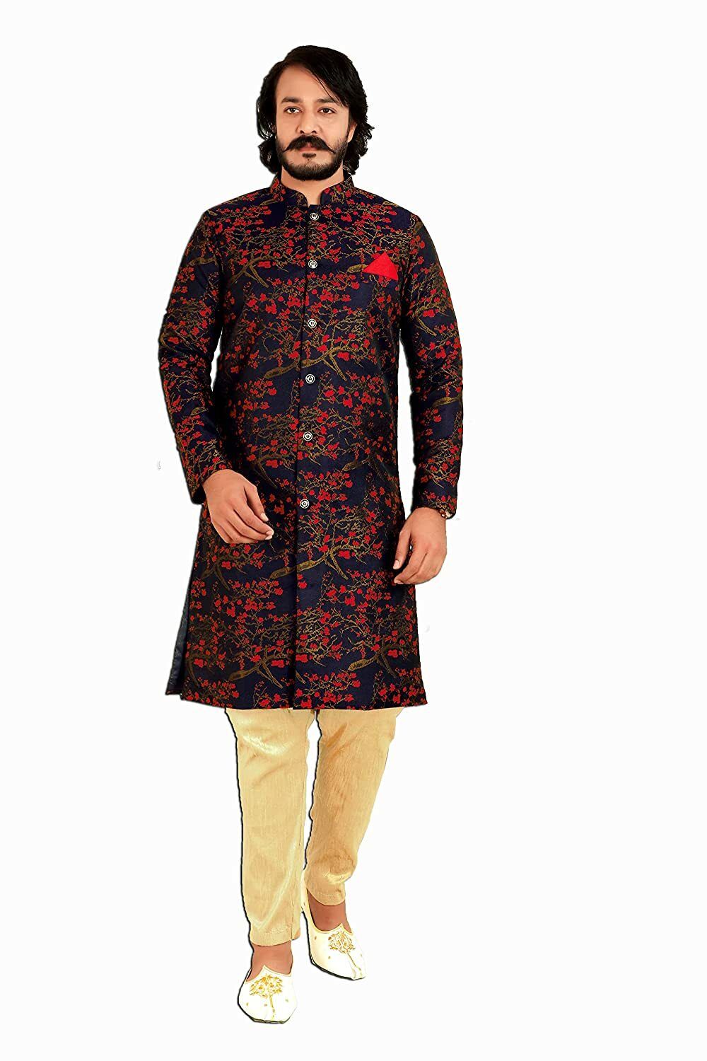Brand Boy Self Design Sherwani