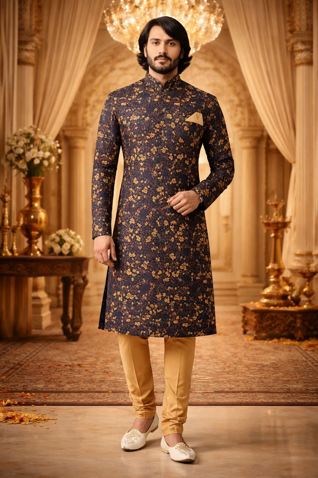 AMZIRA Printed Sherwani-image-20